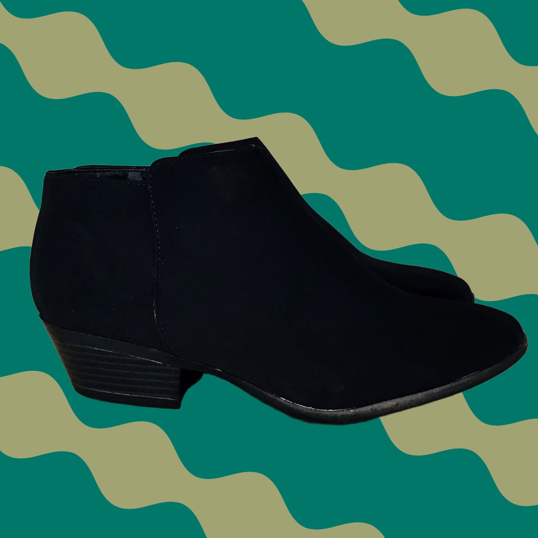 Vintage Soda Women Black Faux Suede Zip Ankle Booties Boots 9 US Black Size US 9 / IT 39 - 1 Thumbnail