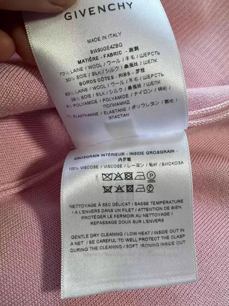 Givenchy Givenchy Pink Buckle Wool Cardigan Size US S / EU 44-46 / 1 - 6 Thumbnail