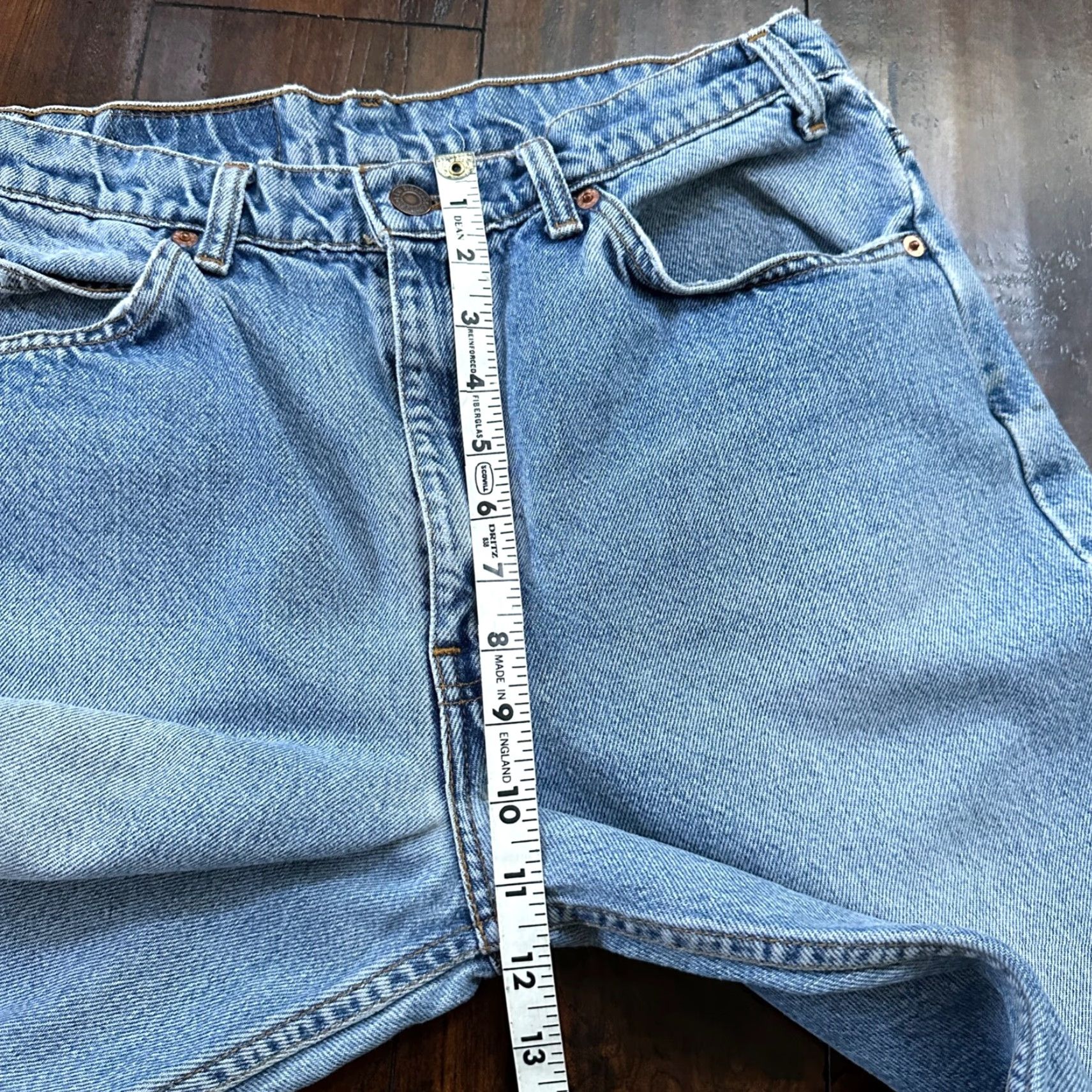 Levi's VINTAGE Levi's 505 Jeans - Denim - Regular - 34x30 - Light Blue - USA Orange Tab - Men - 1980s 1990s Theme: American Flag/USA Size US 34 / EU 50 - 5 Thumbnail