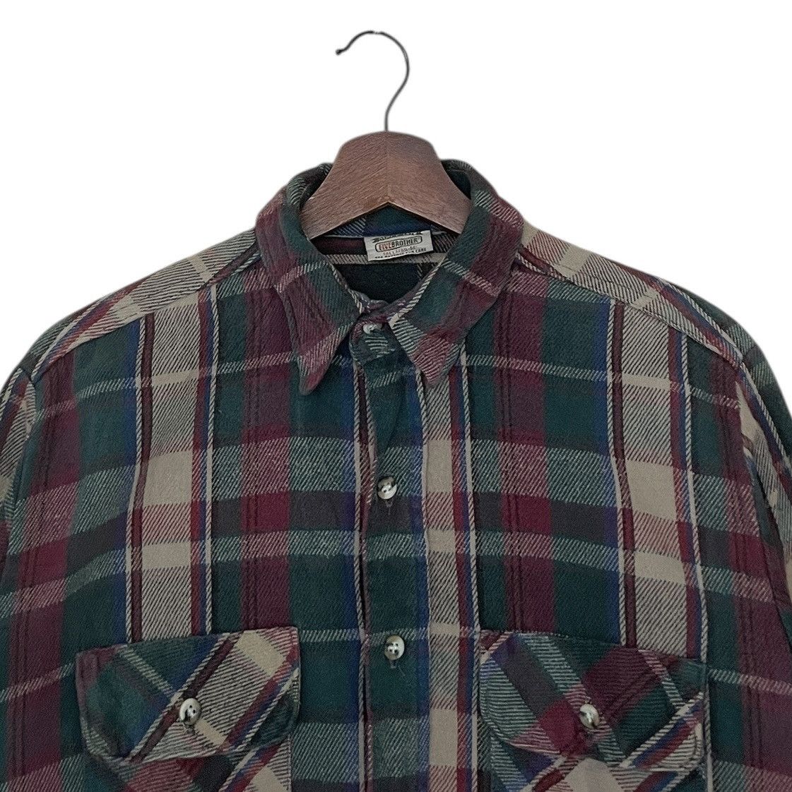Vintage Brand Five Brother Checkered Shirt 1980s