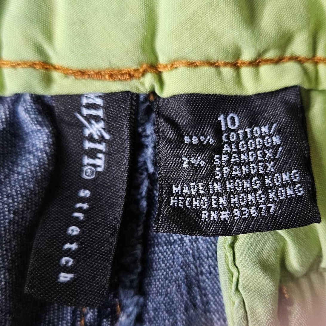 Other VTG Mixit Cropped Jeans Sz. 10 Reg x 21 Dark Wash Denim Size 32" / US 10 / IT 46 - 6 Thumbnail