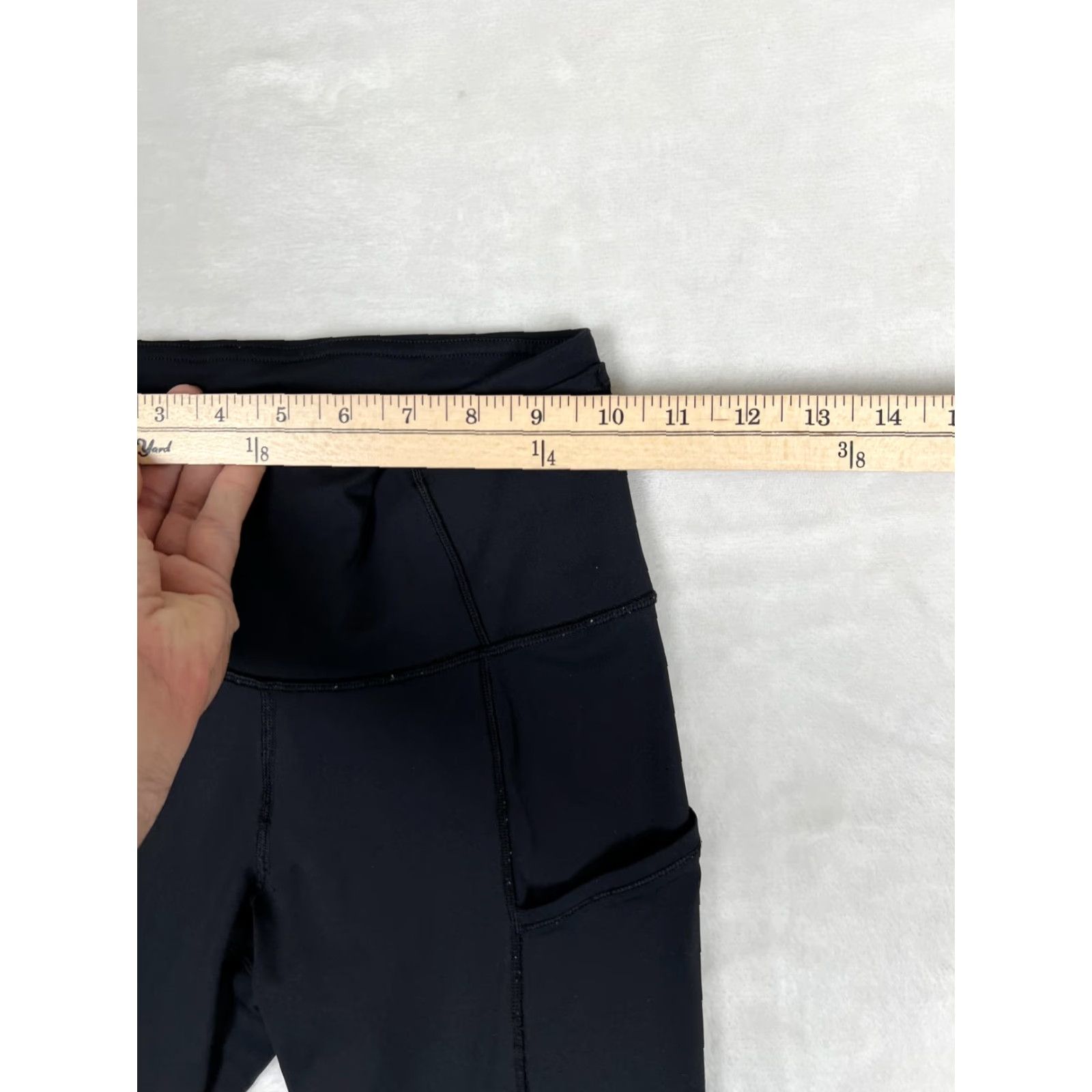 Lululemon Lululemon Women's Black High Rise Ankle Pocket Leggings Reflective Yoga 2 Pants Slim Activewear Size 26" / US 2 / IT 38 - 5 Thumbnail