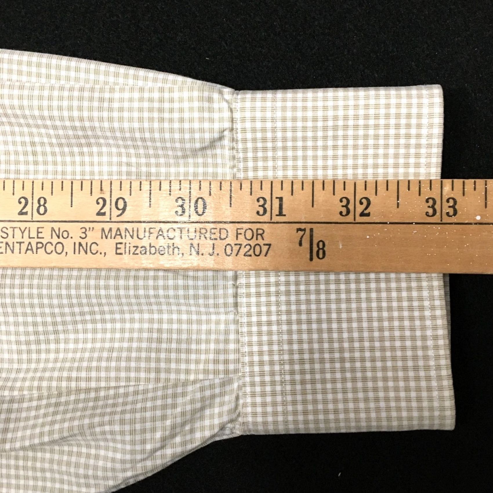 Nordstrom VINTAGE Mens John W. Nordstrom Beige Button Up Shirt 16 1/2 32-33 Geometric Non-Iron Dress Shirt Mens Size US XL / EU 56 / 4 - 7 Thumbnail
