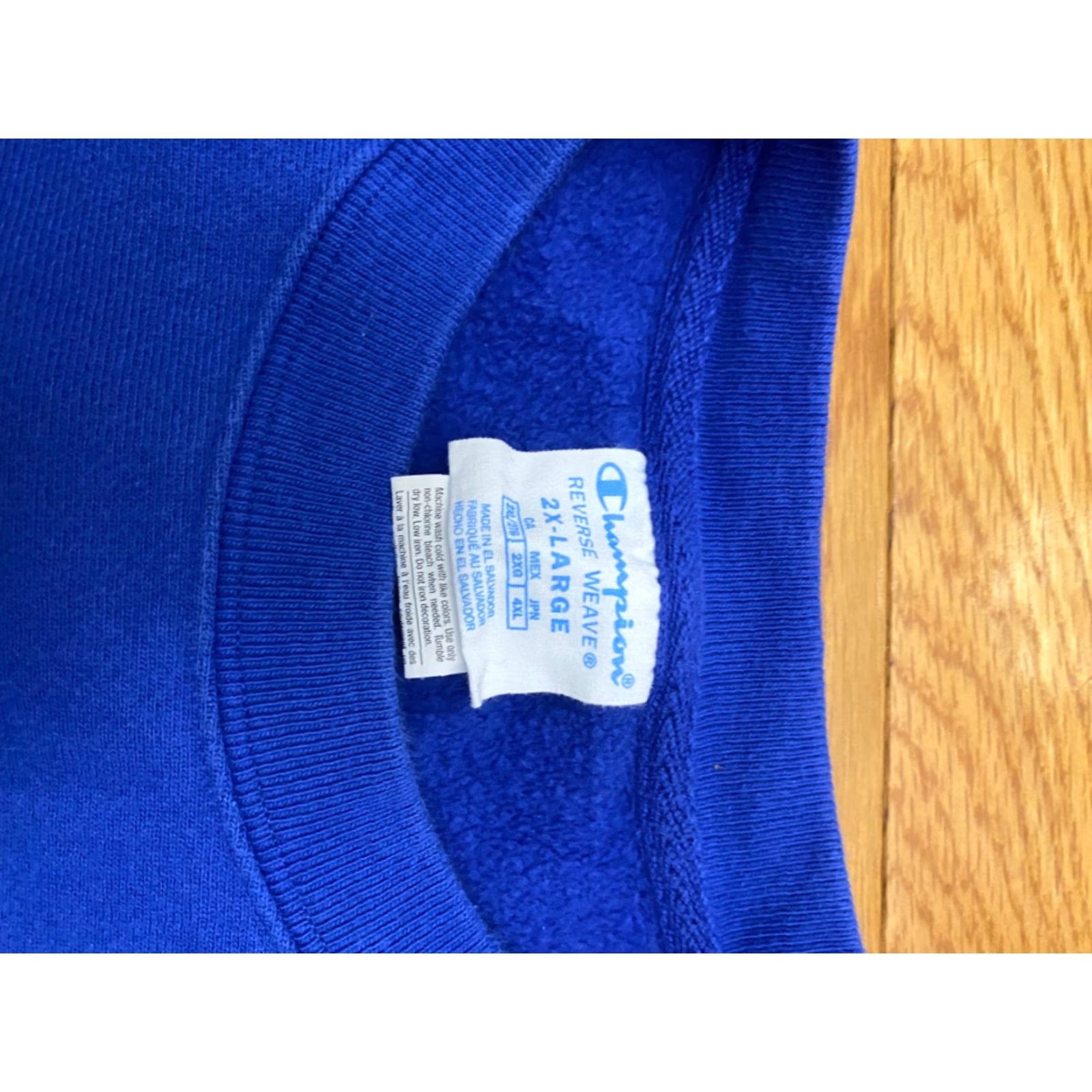 Champion VINTAGE Champion Reverse Weave Sweatshirt Kentucky Wildcats Blue 2XL Mens Regular Pullover Cotton Blend Sweatshirt Size US XXL / EU 58 / 5 - 4 Thumbnail