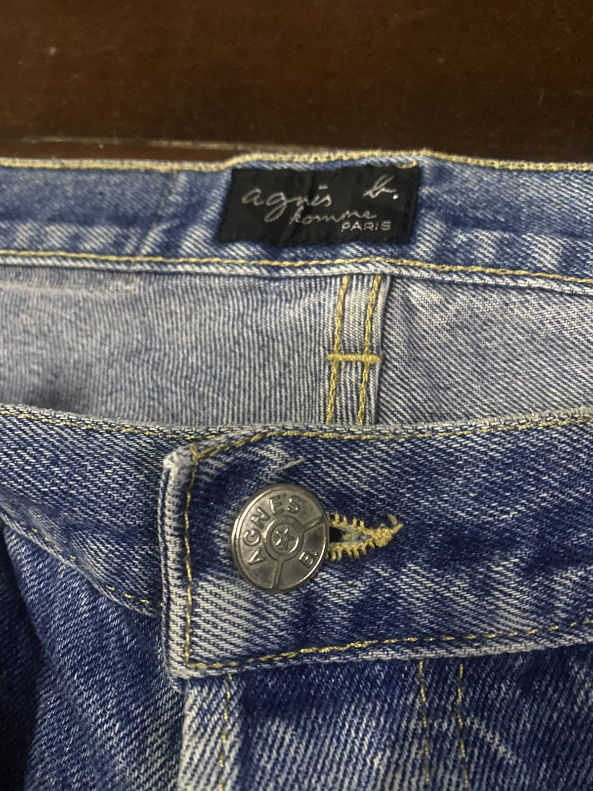 agnes b. FIRE 🔥 vintage 90s AGNES B flare jeans nice faded Size US 34 / EU 50 - 11 Thumbnail
