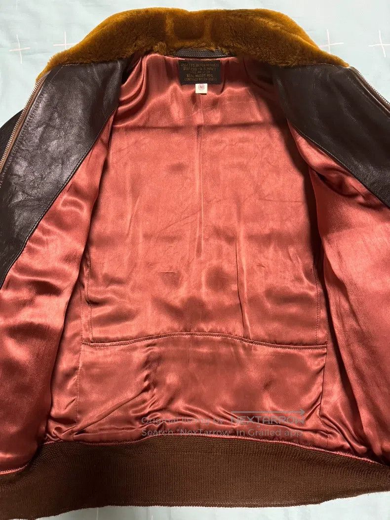 The Real McCoy's The Real McCoys G1 horseskin flight jacket Size US XXS / EU 40 - 5 Thumbnail