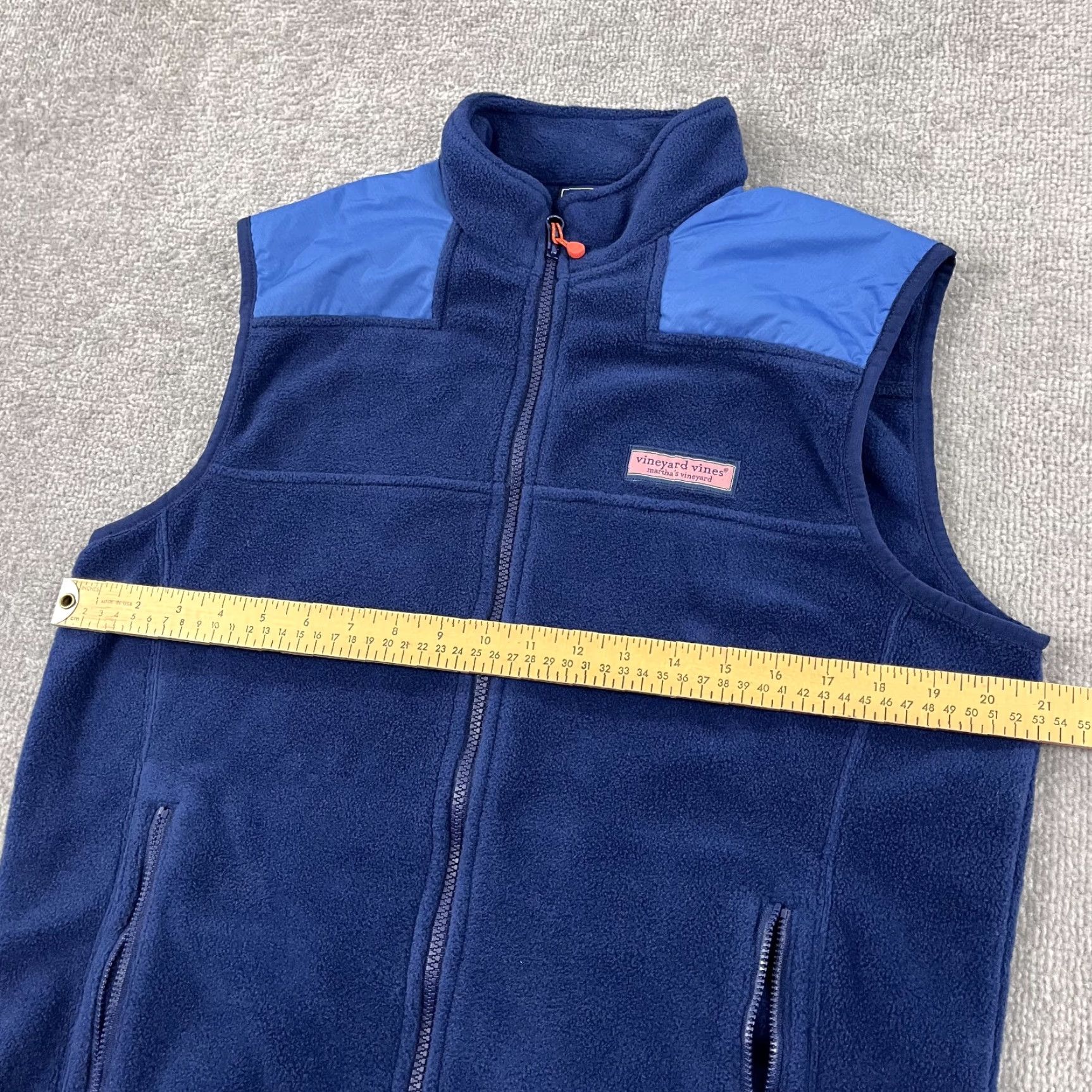 Vineyard Vines Vineyard Vines Vest Adult Mens Small Blue Fleece Full Zip Outdoor Hiking Preppy Size US S / EU 44-46 / 1 - 6 Thumbnail