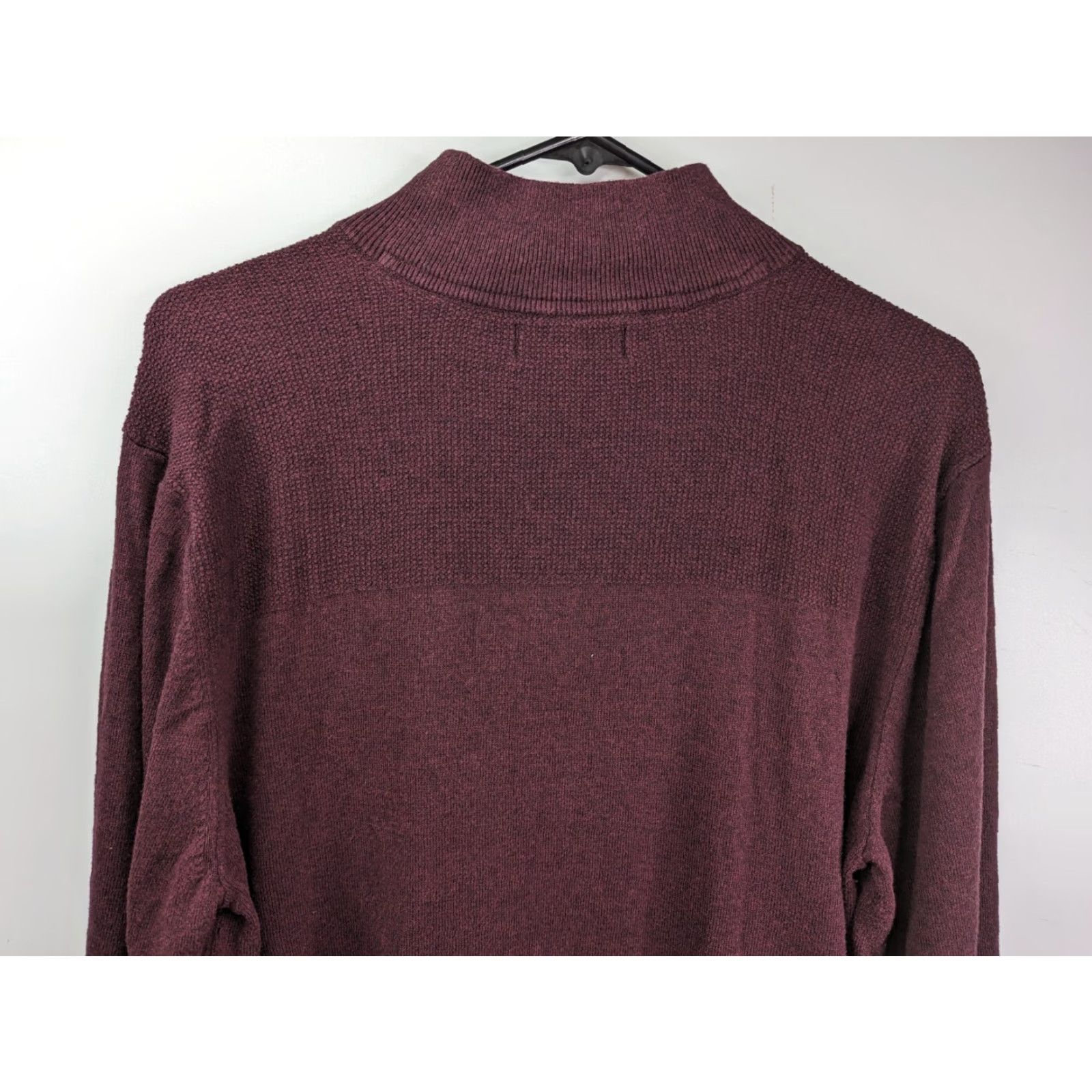 Banana Republic Banana Republic Burgundy 1/4 Zip Pullover Sweater Premium Luxe Yarn Men's Large Size US L / EU 52-54 / 3 - 7 Thumbnail