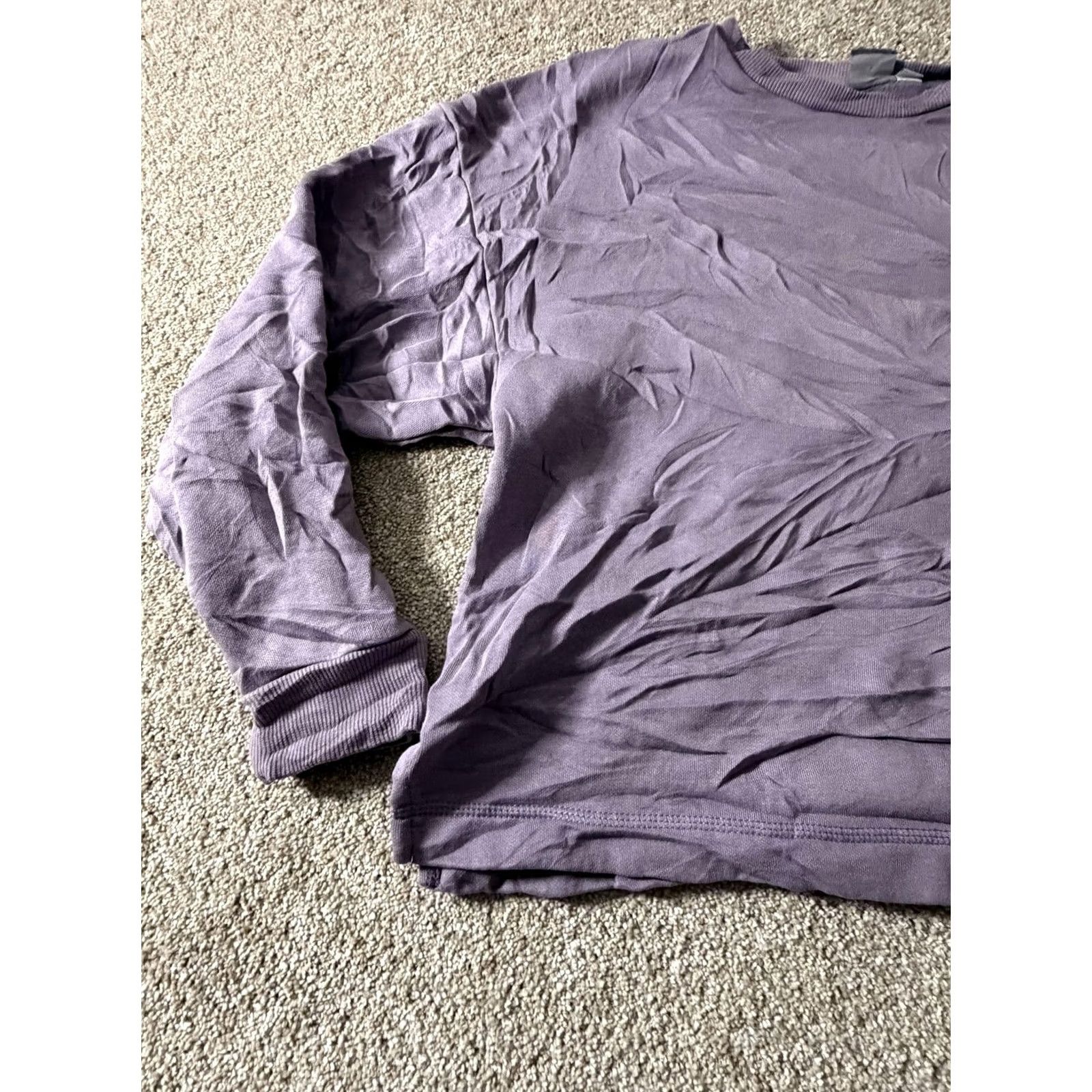Puma PUMA Sweatshirt Mens Medium Purple Fleece Pullover Crewneck Logo Casual Size US M / EU 48-50 / 2 - 2 Thumbnail