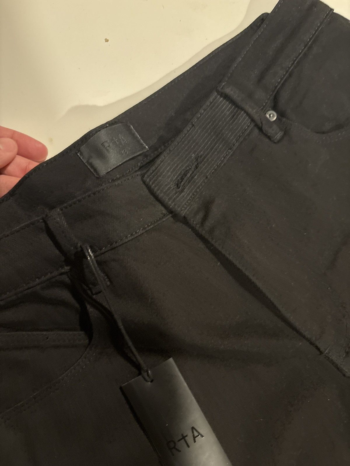 Rta Rta Skinny Black ( R.I.P Print ) Size US 33 - 4 Thumbnail
