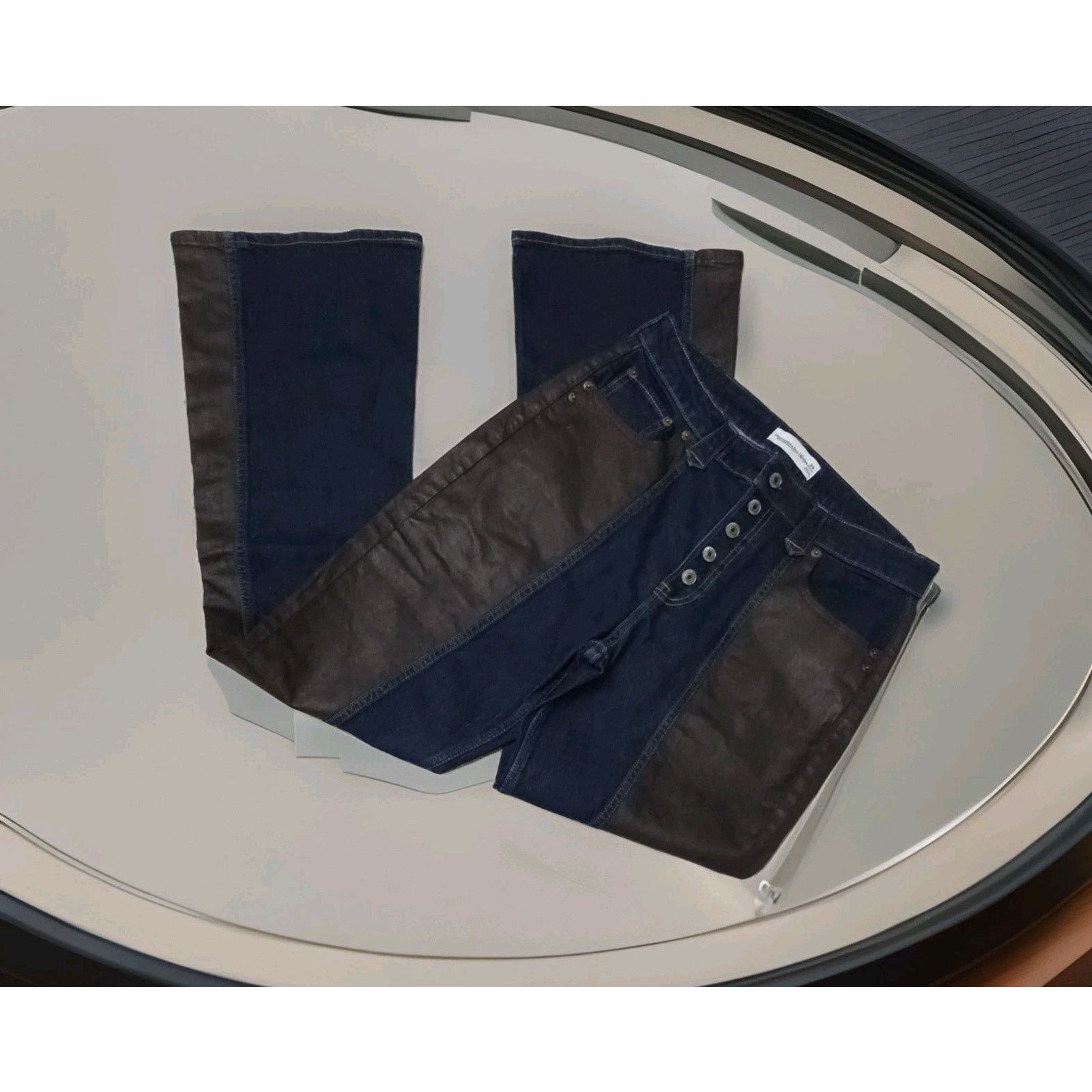 Abercrombie & Fitch Abercrombie & Fitch x Kemosabe High Rise Bootcut Metallic 29 Size 29" - 9 Thumbnail