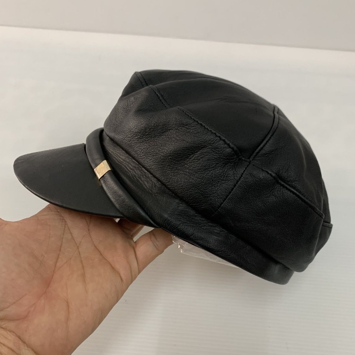CA4LA CA4LA Leather Black Caps Size ONE SIZE - 3 Thumbnail