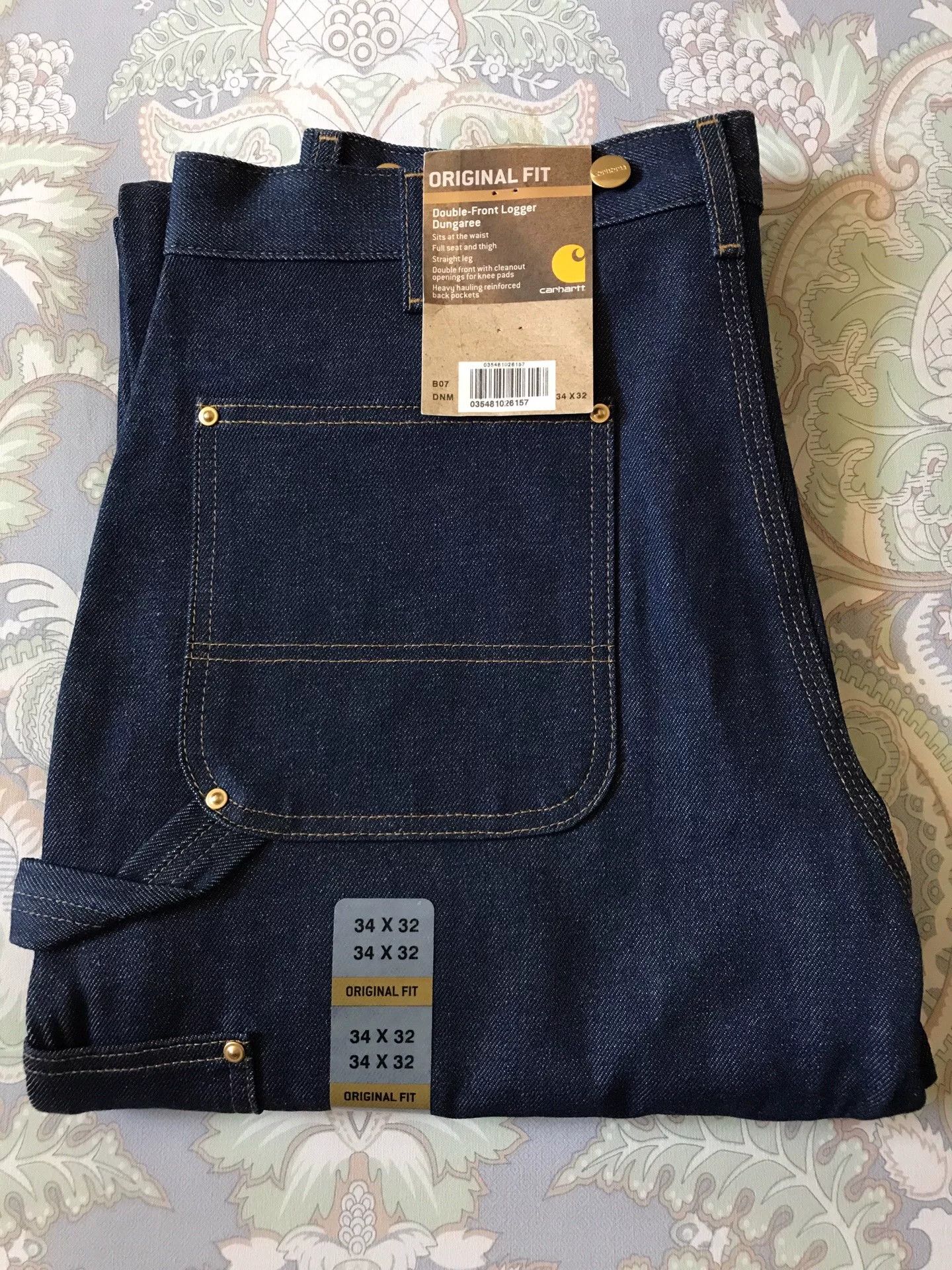 Carhartt Carhartt B07 Double Knee Raw Denim Jeans Size US 34 / EU 50 - 1 Thumbnail