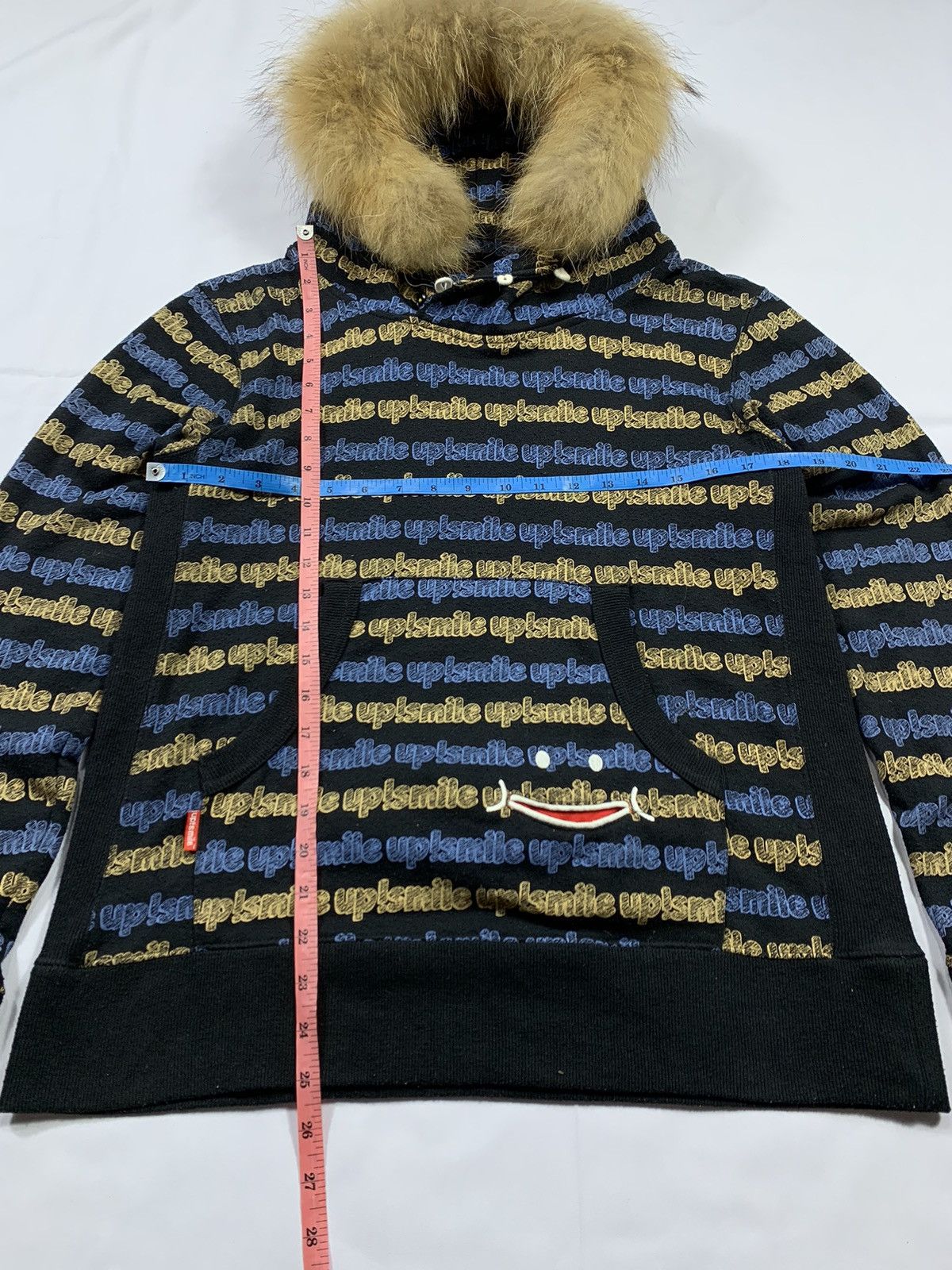 If Six Was Nine × Japanese Brand × Le Grande Bleu (L.G.B.) UPSMILE FULL PRINT JAPAN FAUX FUR HOODIE IFSIXWAS NINE STYLE Size US M / EU 48-50 / 2 - 6 Thumbnail