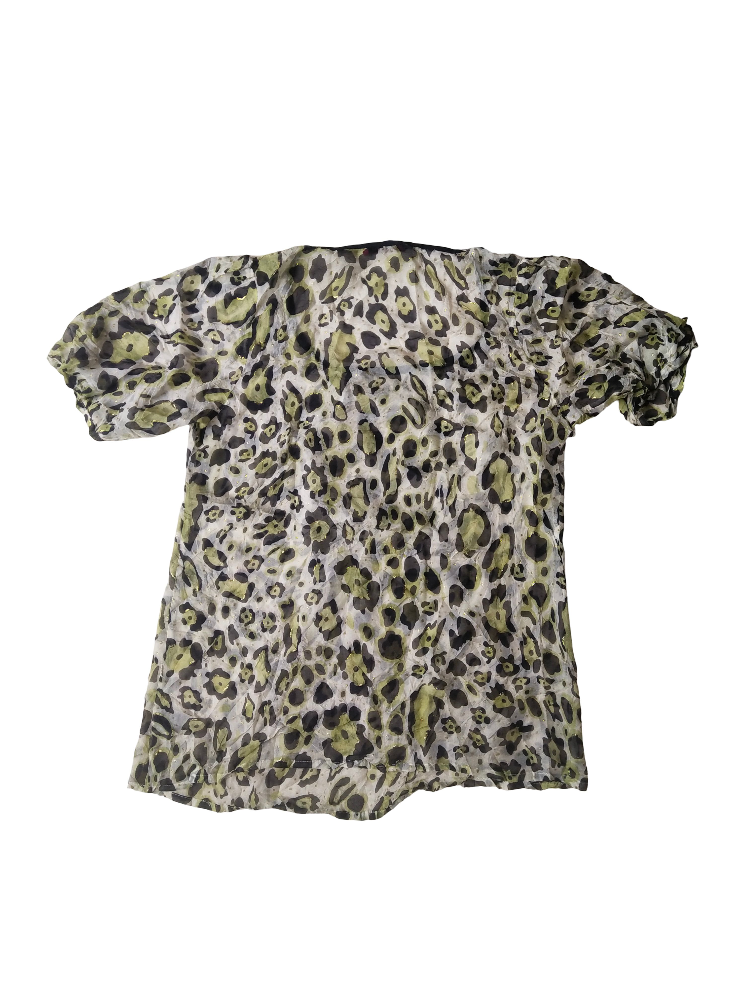 Vivienne Tam Vintage Y2K Vivienne Tam 100% Silk Animal Print Blouse Size L / US 10 / IT 46 - 6 Thumbnail