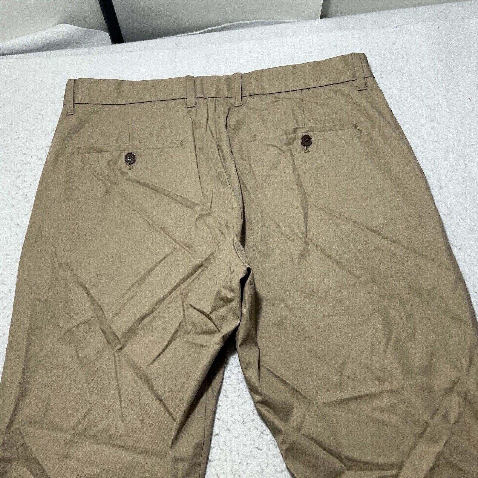 Gap GAP 34x29 Khaki Flat Front Pants Tan Brown Workwear Slacks Size US 34 / EU 50 - 7 Thumbnail