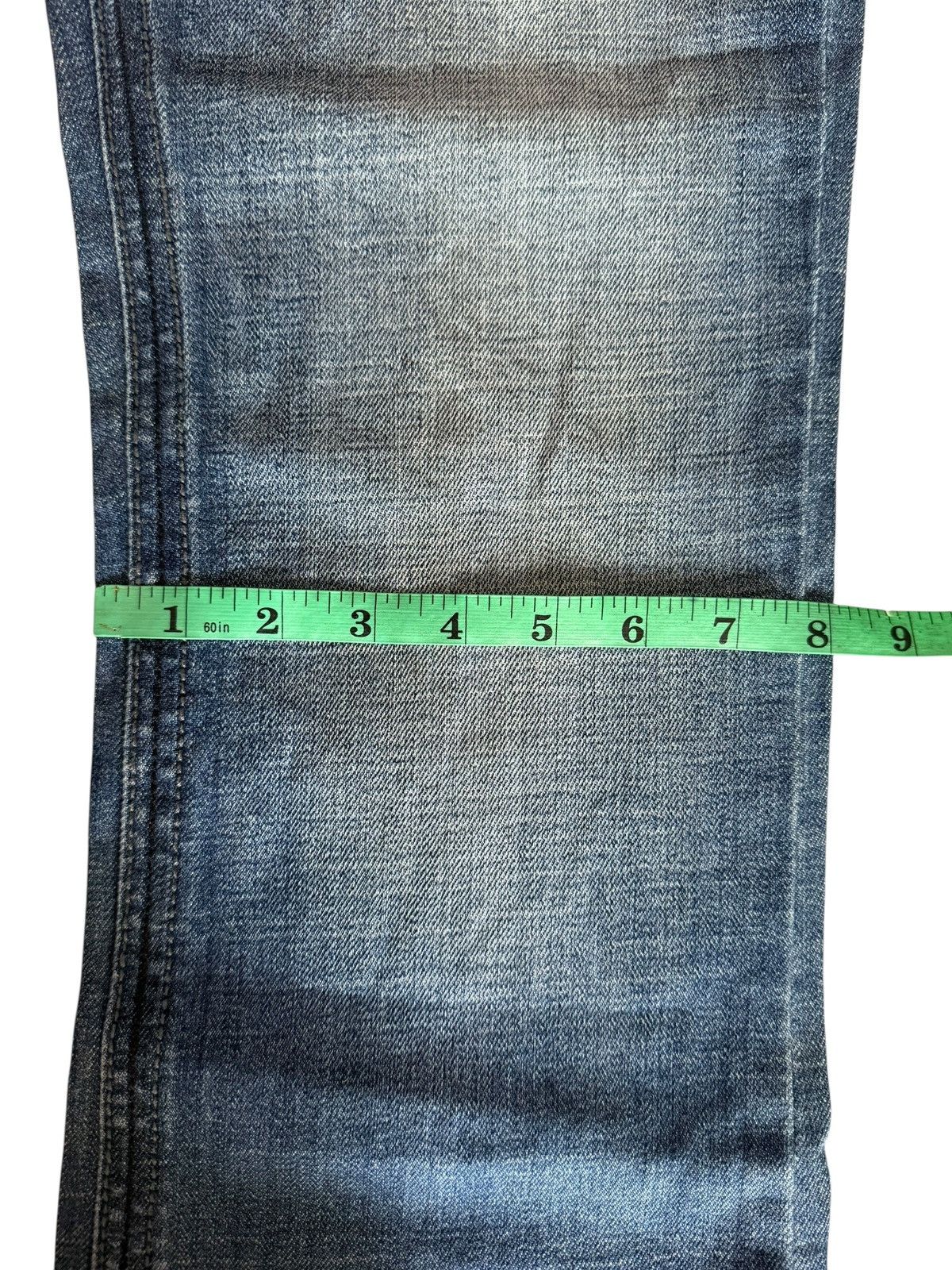 Tornado Mart Flared Jeans Plastic Boy Gly USA Made Nice Design Denim Size US 33 - 13 Thumbnail