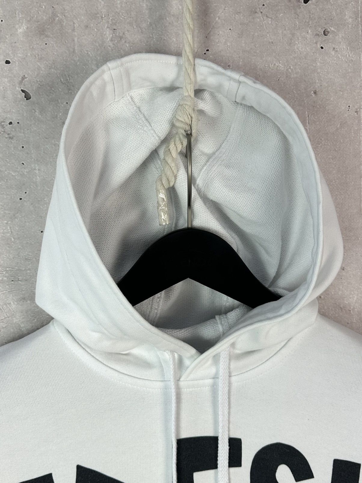 Comme des Garcons Comme des Garcons Fresh Logo White Drawsting Cotton Hoodie Size US L / EU 52-54 / 3 - 6 Thumbnail