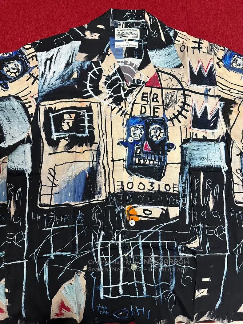 Wacko Maria Wacko Maria Basquiat Artificial Silk Hawaiian Short Sleeve Size US M / EU 48-50 / 2 - 2 Thumbnail