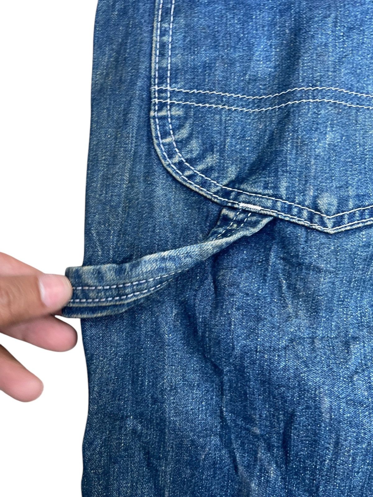 Japanese Brand × Lee × Vintage Rare 90s Lee Indigo Carpenter Jeans - Japanese Denim 34x33 Size US 34 / EU 50 - 5 Thumbnail