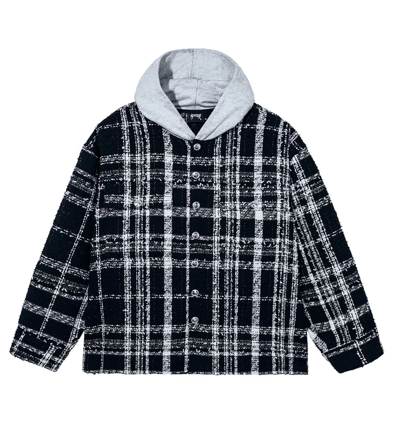 Revenge Skull Patch Hooded Flannel Black/White Size US L / EU 52-54 / 3 - 1 Thumbnail