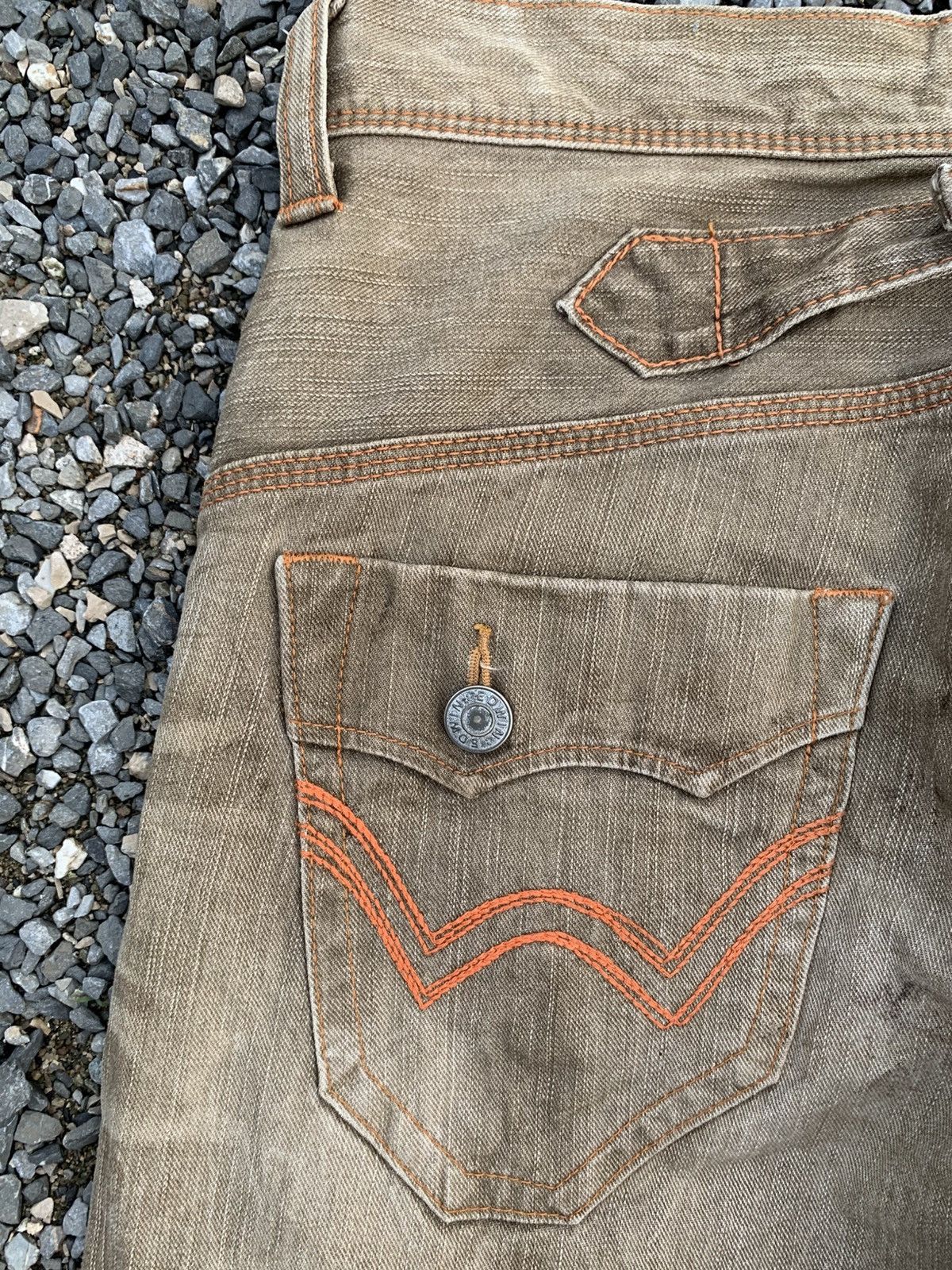 Edwin FLARE EDWIN XV BUCKLE BACK PUNK RUSTY JAPANESE DENIM Size US 33 - 12 Thumbnail