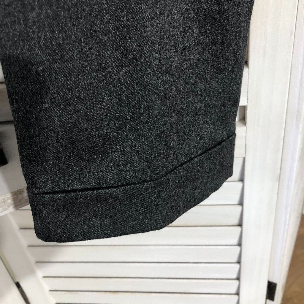 Zara ZARA cuffed hem relaxed career pants elastic waist XL gray Size 38" / US 16 / IT 52 - 8 Thumbnail