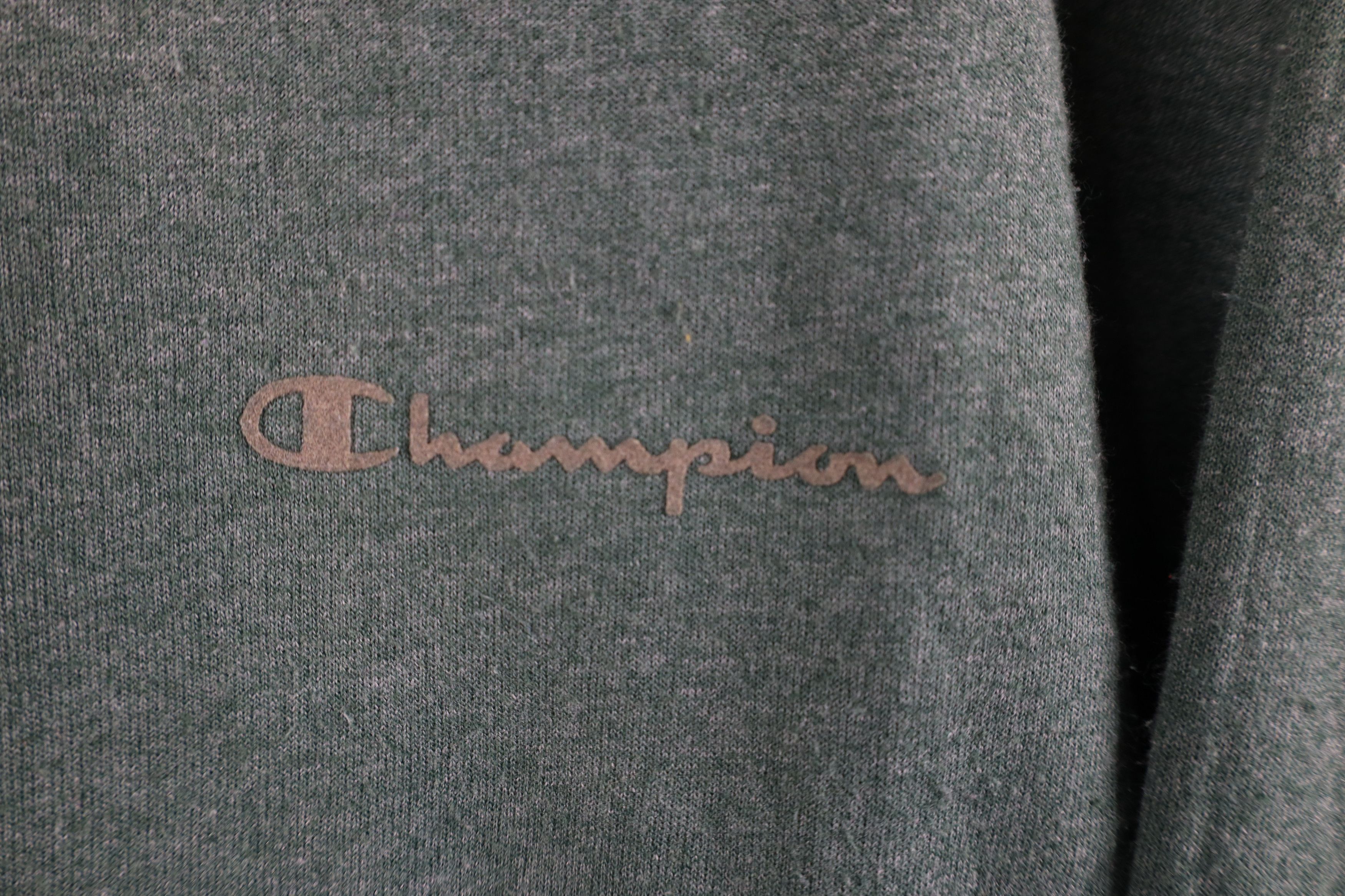 Champion × Vintage Vintage 90s Champion Spell Crewneck Sweatshirt Heather Green Size US M / EU 48-50 / 2 - 5 Thumbnail