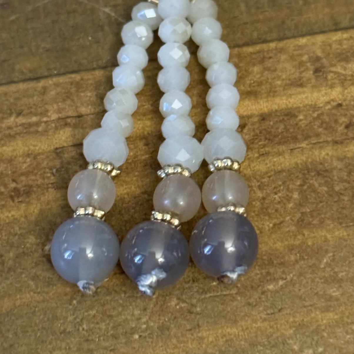 Other Genuine polished stone and glass bead dangle earrings Size ONE SIZE - 4 Thumbnail