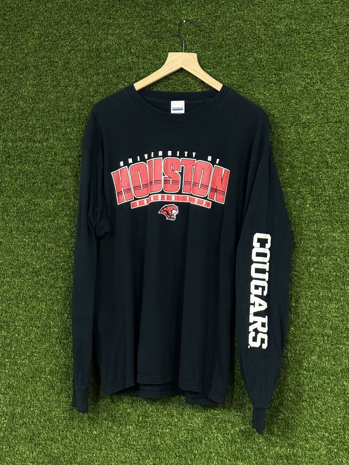 Vintage Vintage University of Houston Cougar Long Sleeve Shirt Texas Size US L / EU 52-54 / 3 - 1 Thumbnail