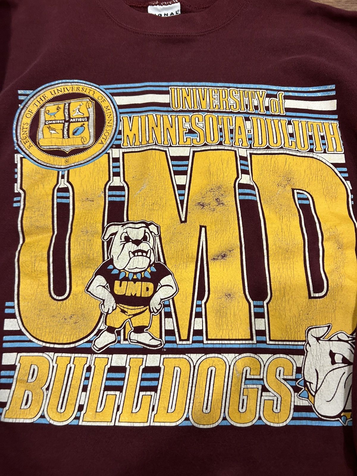 NCAA × Signal Sport × Vintage Vintage University Of Minnesota Duluth Bulldogs Crewneck Size US M / EU 48-50 / 2 - 2 Thumbnail