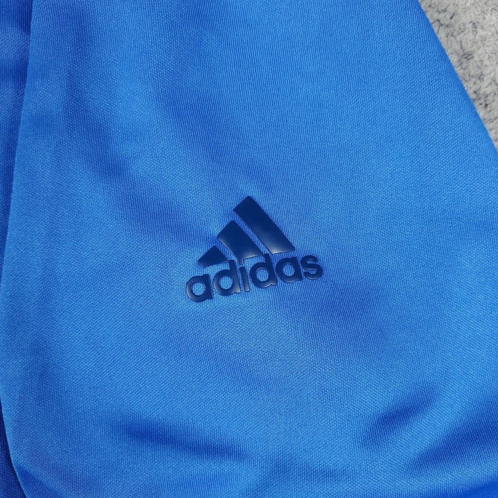 Adidas Adidas Sweater Mens Medium Blue 1/4 Zip Up Pullover Sweatshirt Knitted Zip Mock Neck Casual Lightweight Sports Modern Regular Fit Size US M / EU 48-50 / 2 - 6 Thumbnail