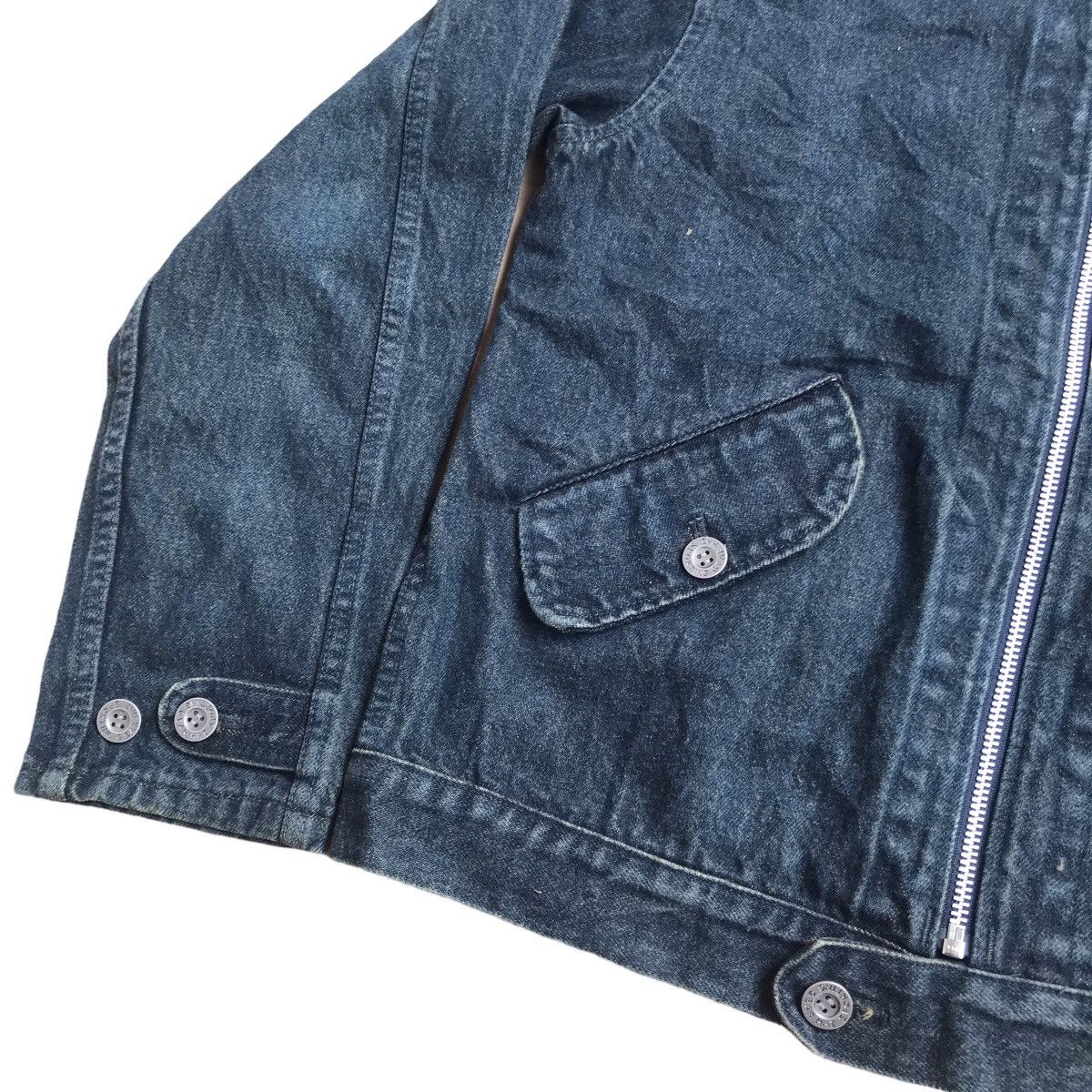 Japanese Brand Vintage Hai sporting gear by issey miyake denim jacket Size US M / EU 48-50 / 2 - 6 Thumbnail