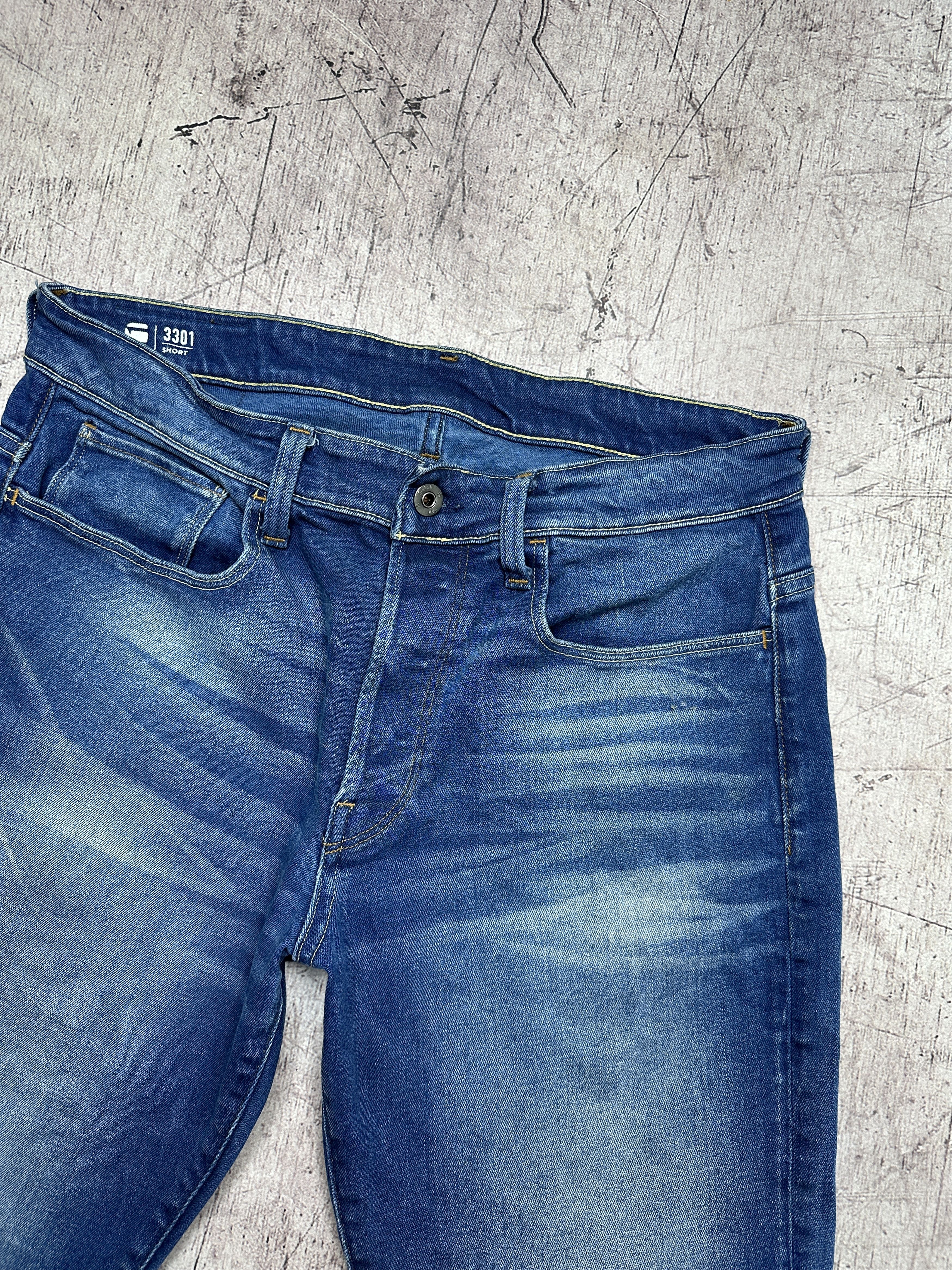 G-Star G Star Raw Mens 3301 Denim Shorts Size US 32 / EU 48 - 2 Thumbnail