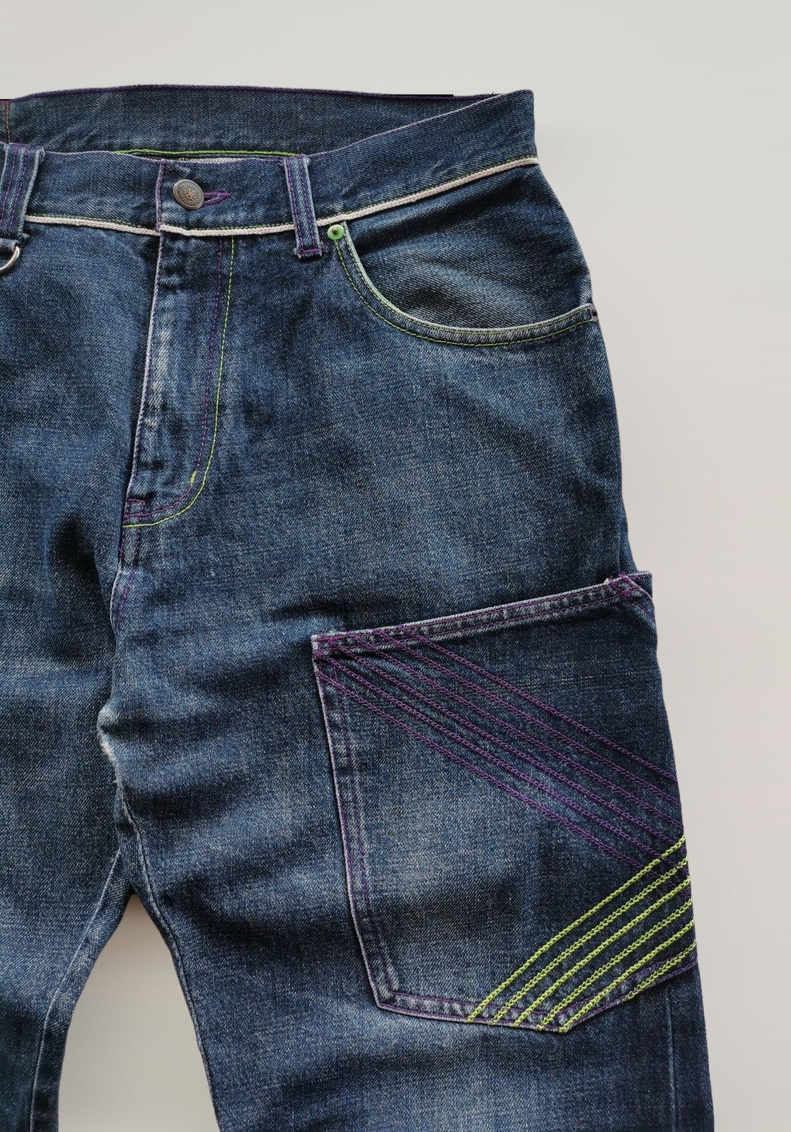 If Six Was Nine × Japanese Brand × Jean Xanthous Selvedge Jeans Size US 33 - 5 Thumbnail