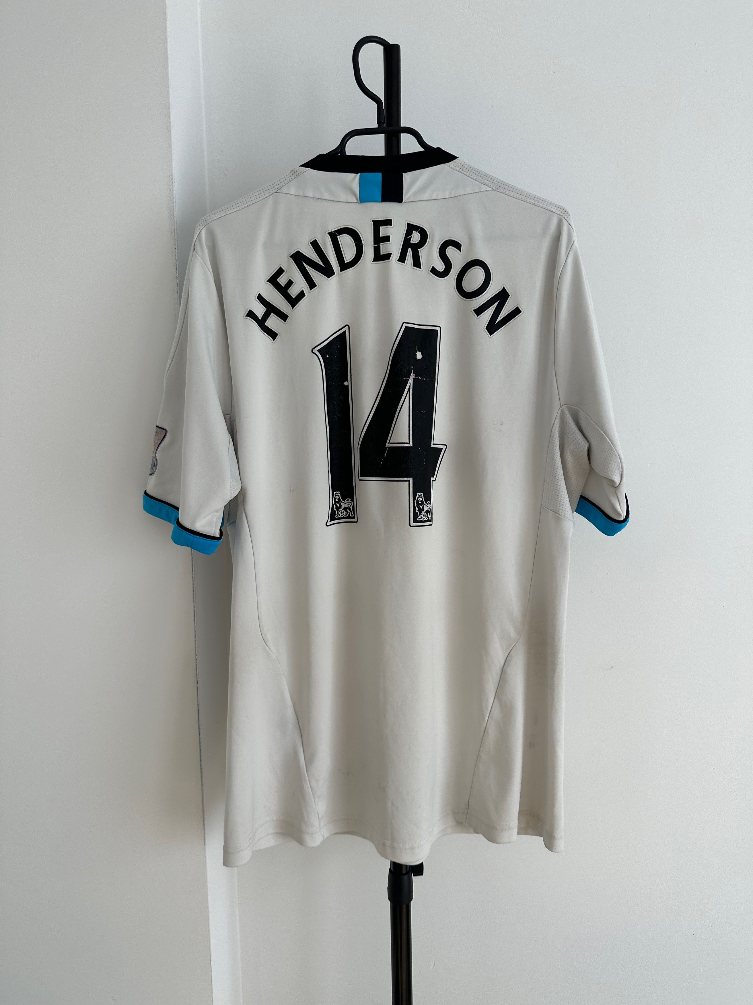 Adidas 2011 Liverpool #14 Henderson Adidas Third Kit Jersey Soccer Size US L / EU 52-54 / 3 - 7 Thumbnail