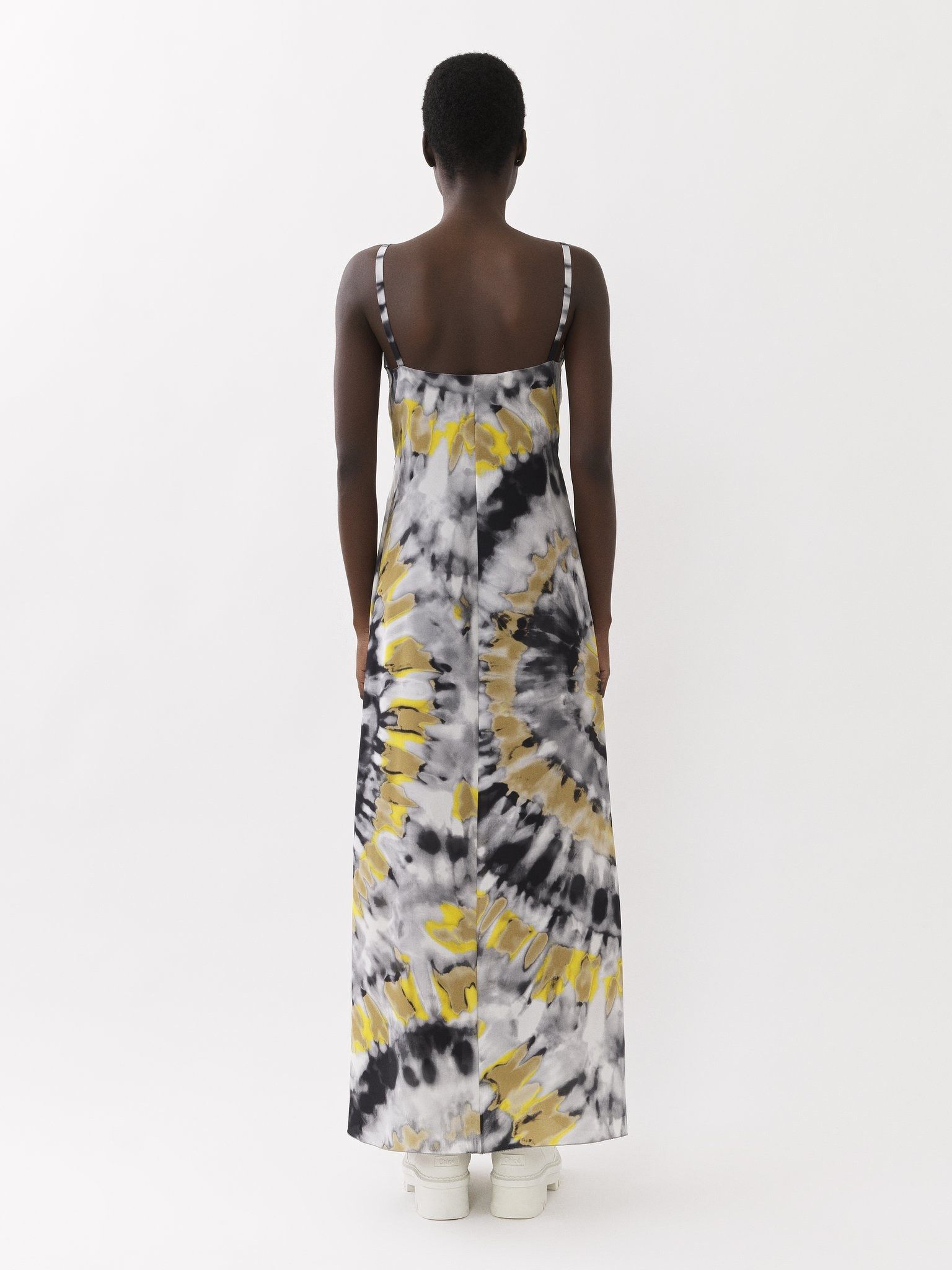 Chloe oc11z0525 Long Lingerie Dress in Multicolor Size XL / US 12-14 / IT 48-50 - 3 Thumbnail