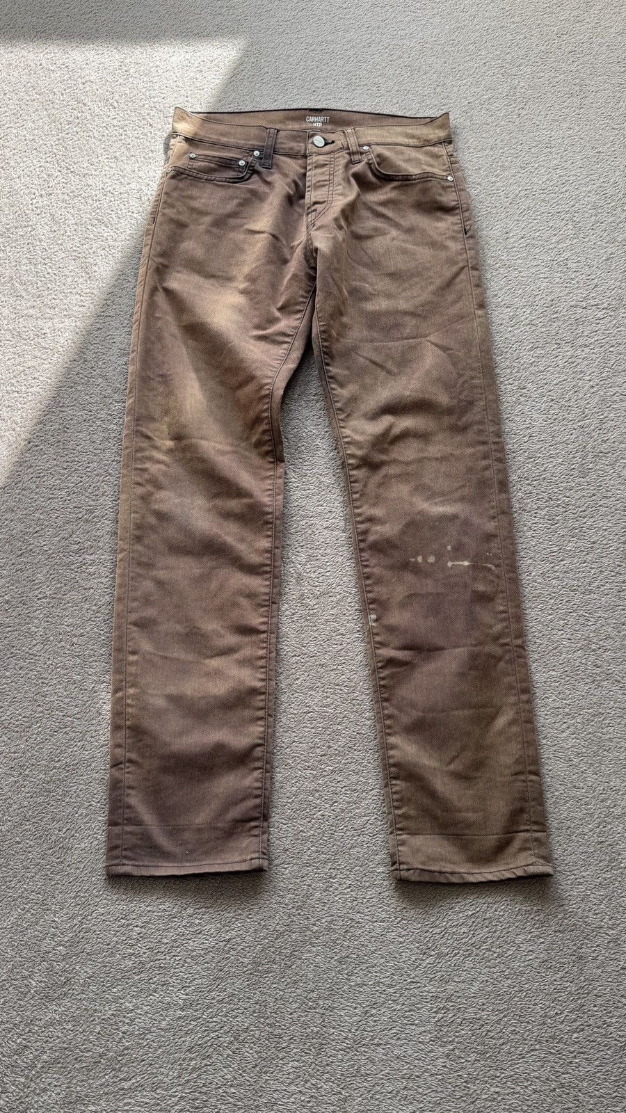 Japanese Brand Carhartt Klondike Crazy Jeans Y2K Mudwash LGB if6was9 vibe Size US 29 - 4 Thumbnail