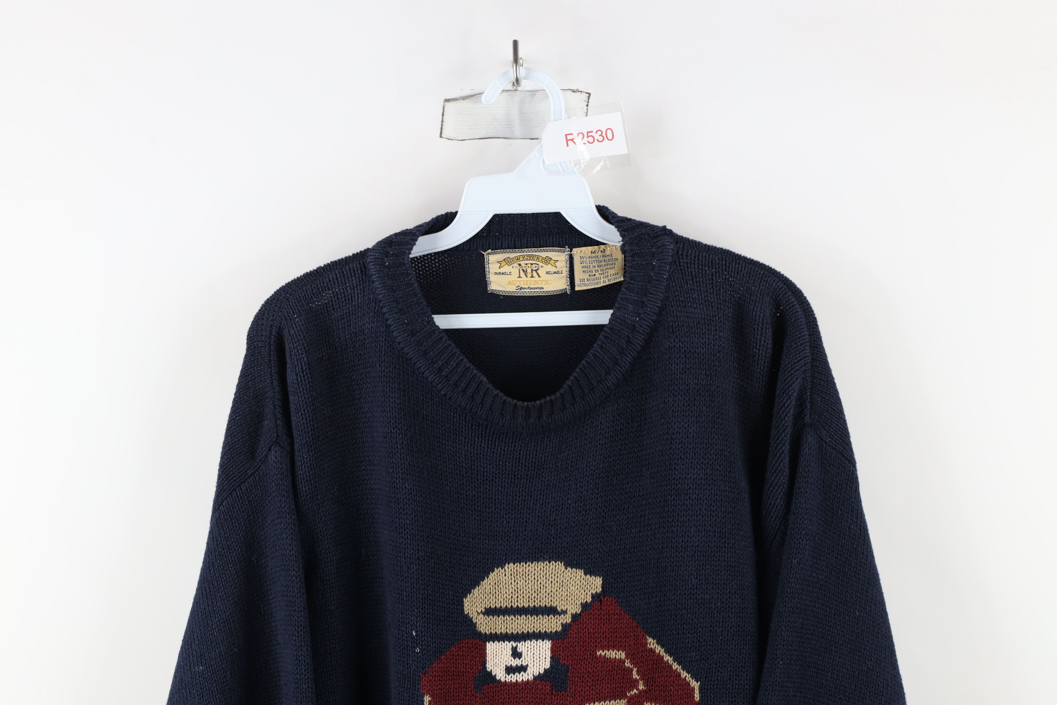 Vintage Vintage 90s Streetwear Distressed All Over Print Sweater Size US M / EU 48-50 / 2 - 2 Thumbnail