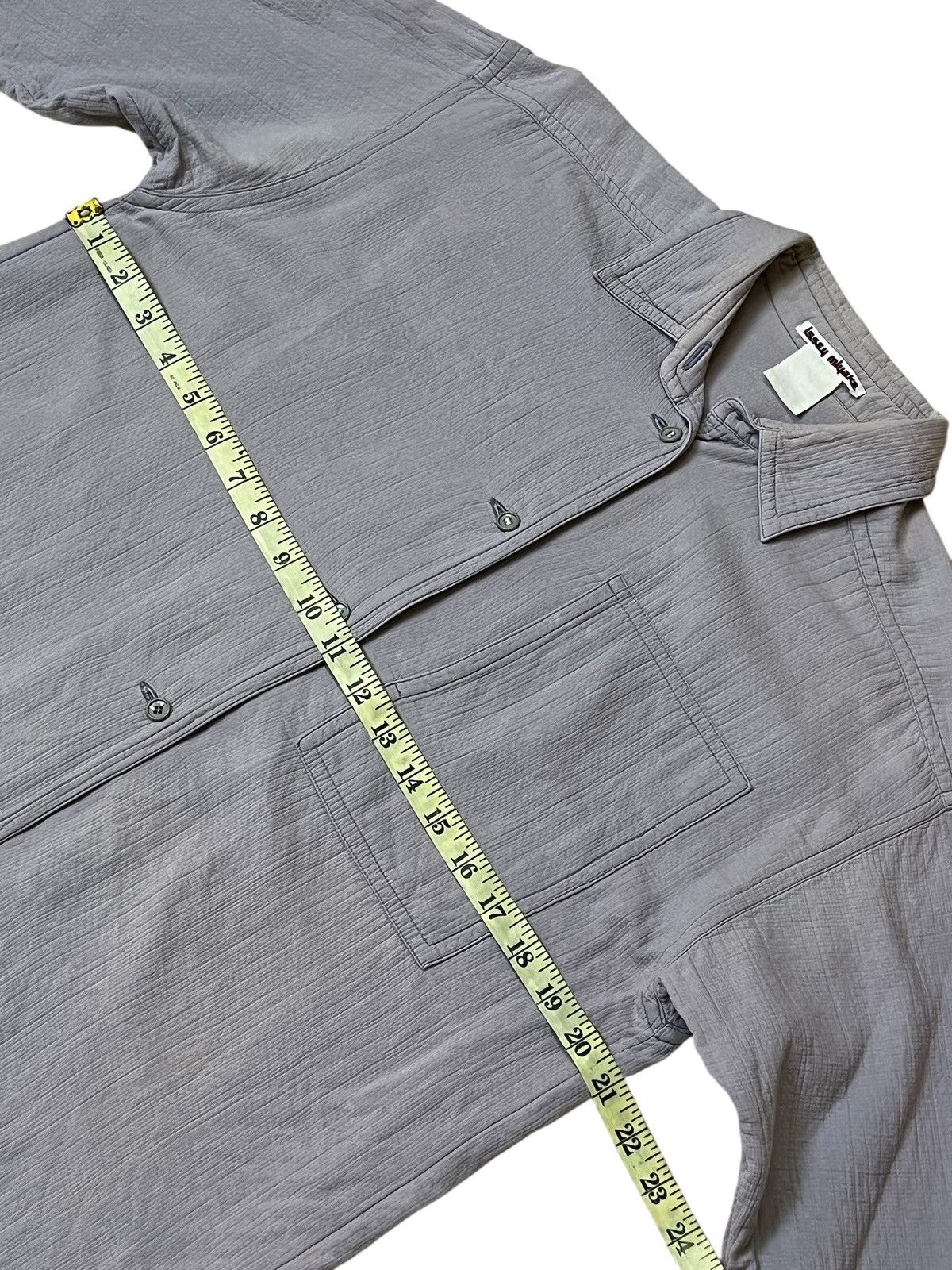 Issey Miyake Vintage ISSEY MIYAKE single pocket button ups faded shirt Size US M / EU 48-50 / 2 - 9 Thumbnail