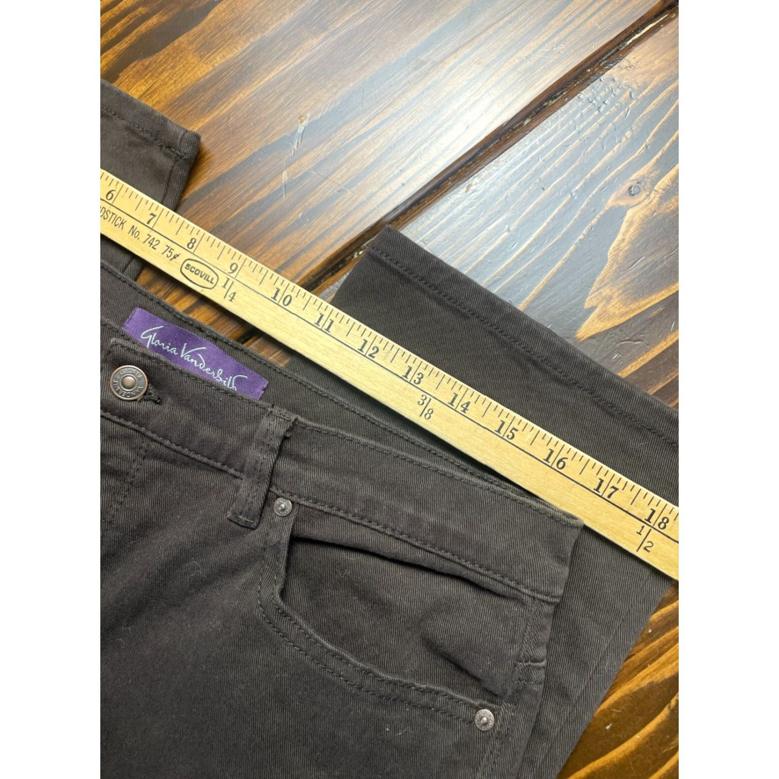Gloria Vanderbilt Gloria Vanderbilt Jeans Women’s 14 Brown Denim Amanda Pockets Vintage No Size 36" / US 14 / IT 50 - 3 Thumbnail