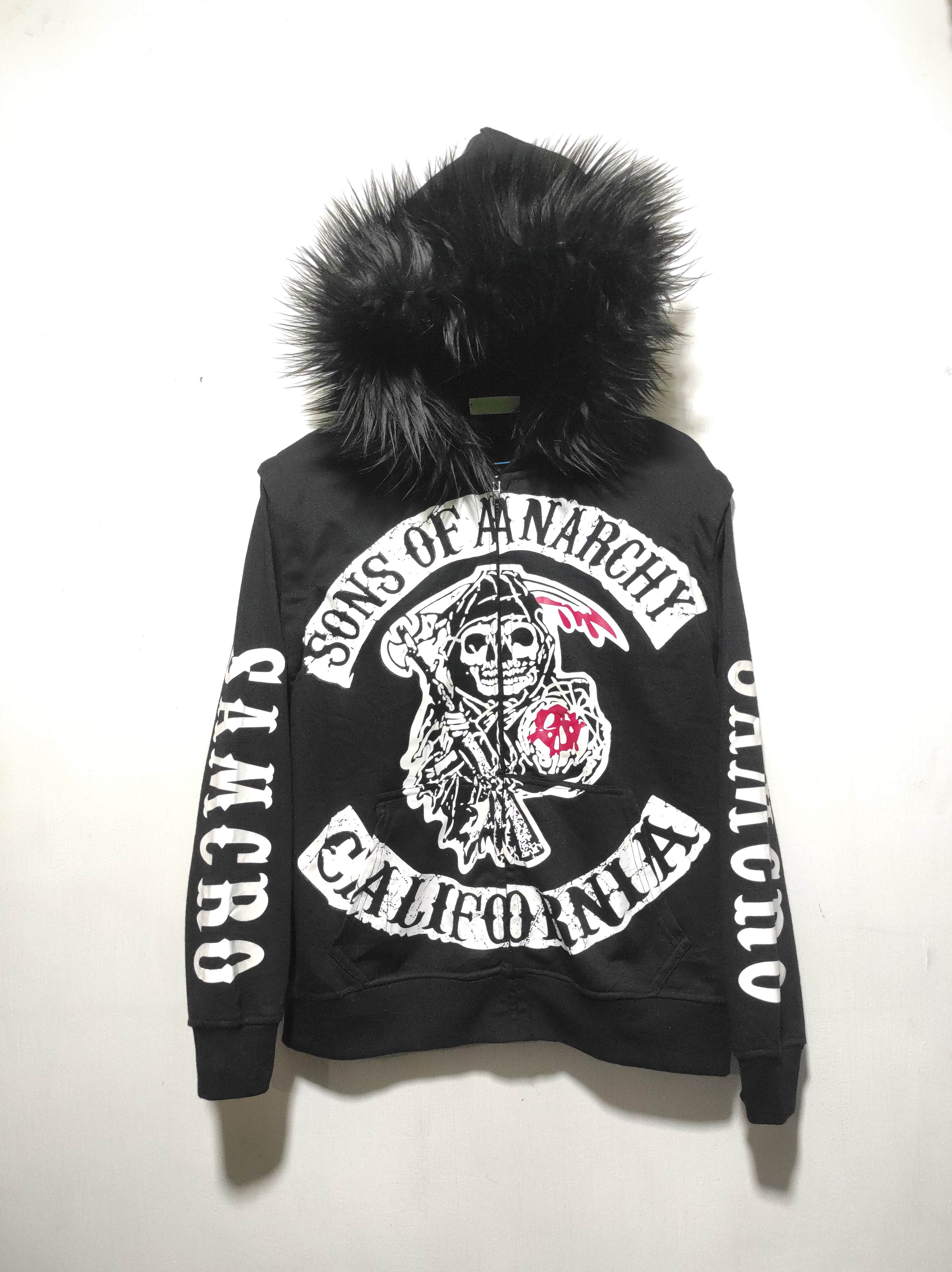 Japanese Brand Sons of A Anarchy California zip fur hoodie vest Size US S / EU 44-46 / 1 - 3 Thumbnail