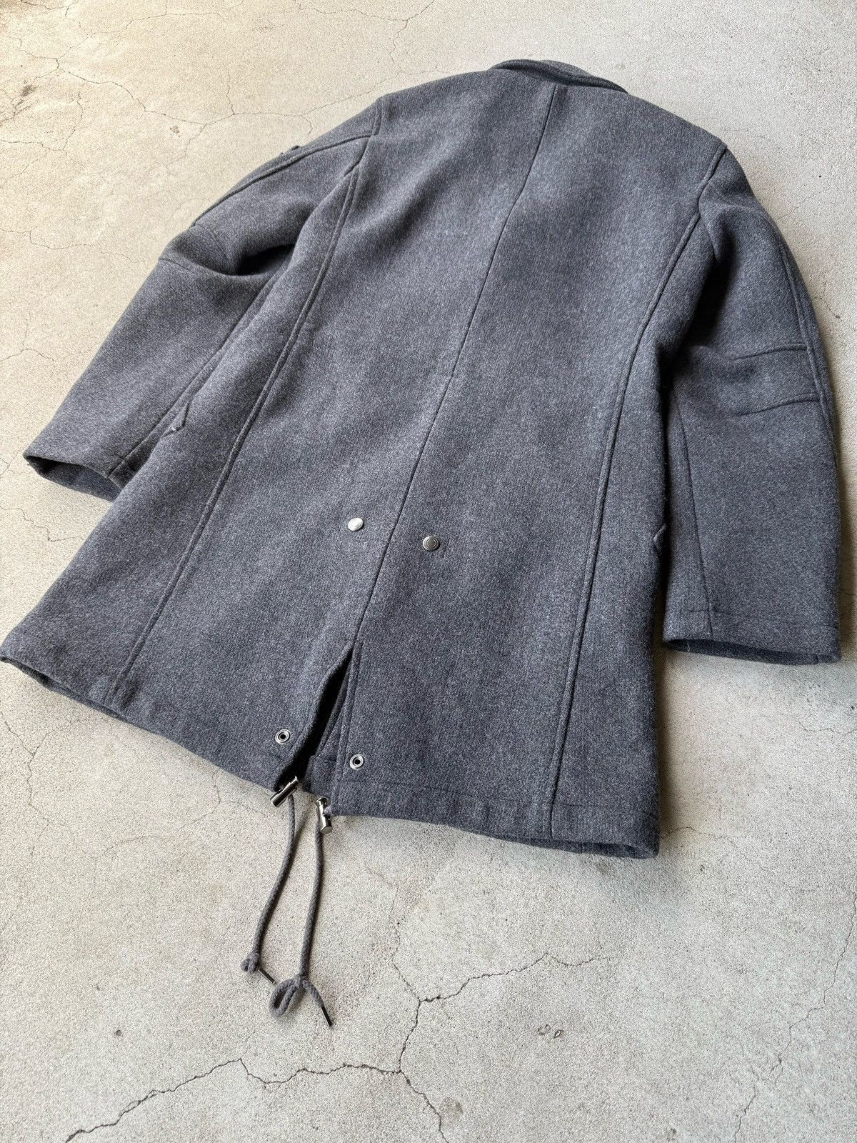 Tornado Mart Rare Japanese Label Y2K Tornado Mart Archive Gray Wool Coat Size US S / EU 44-46 / 1 - 8 Thumbnail