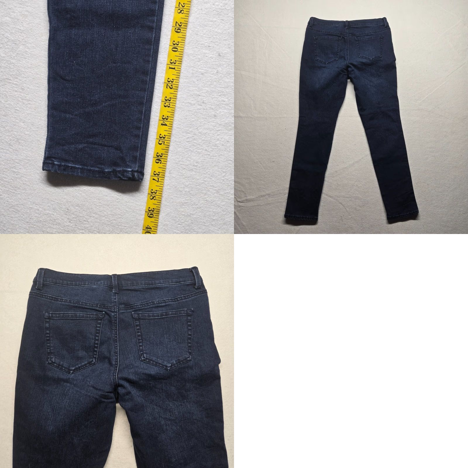 Merona VINTAGE Merona Women's Skinny Jeans Pants Adult Size 10 Blue Cotton Spandex Modern Denim Size 32" / US 10 / IT 46 - 8 Thumbnail