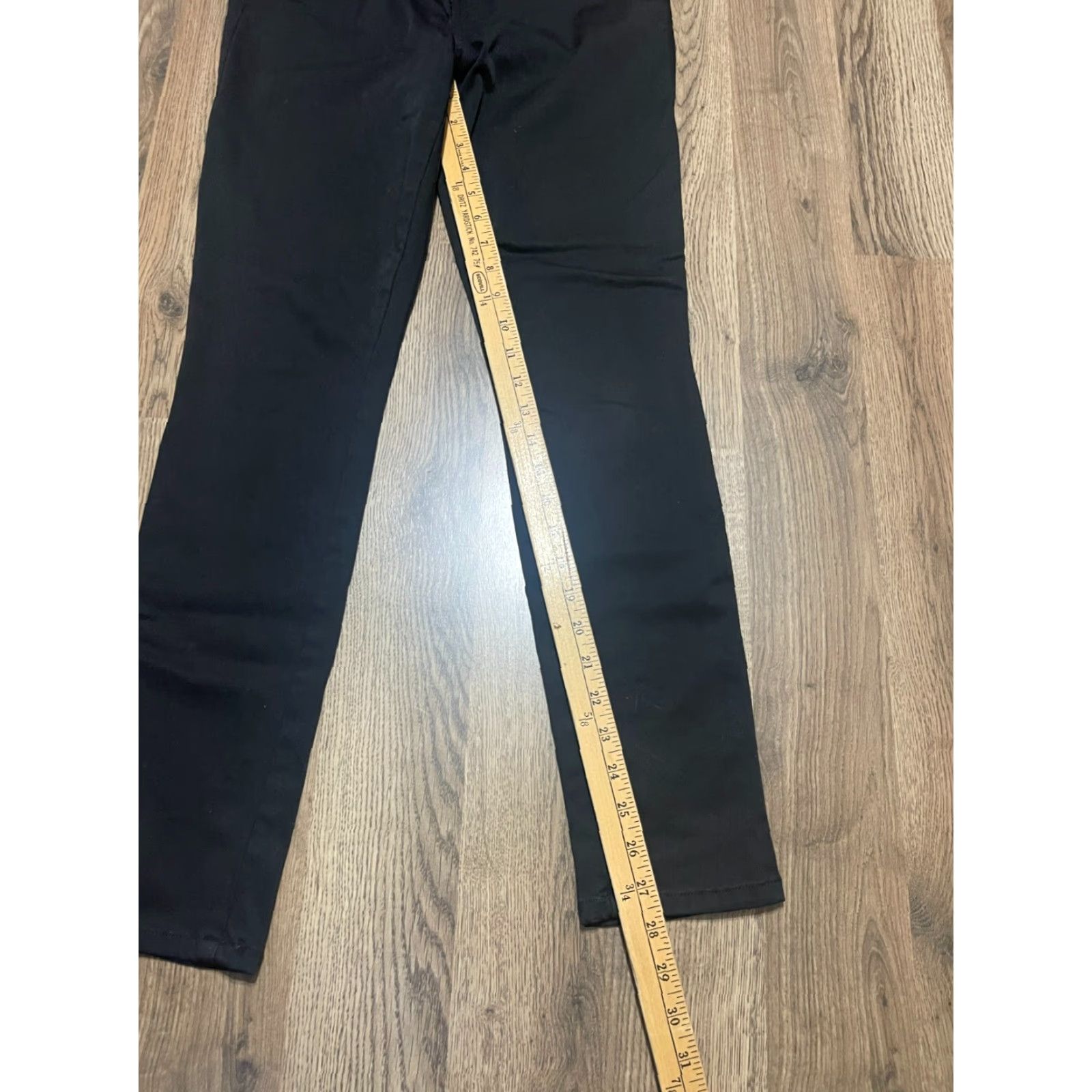 Vintage Level 99 Jeans Women's 30 Black Skinny Pockets Denim Regular Level 99 Womens Jeans Size 30 Black Skinny Pockets Size 30" / US 8 / IT 44 - 4 Thumbnail