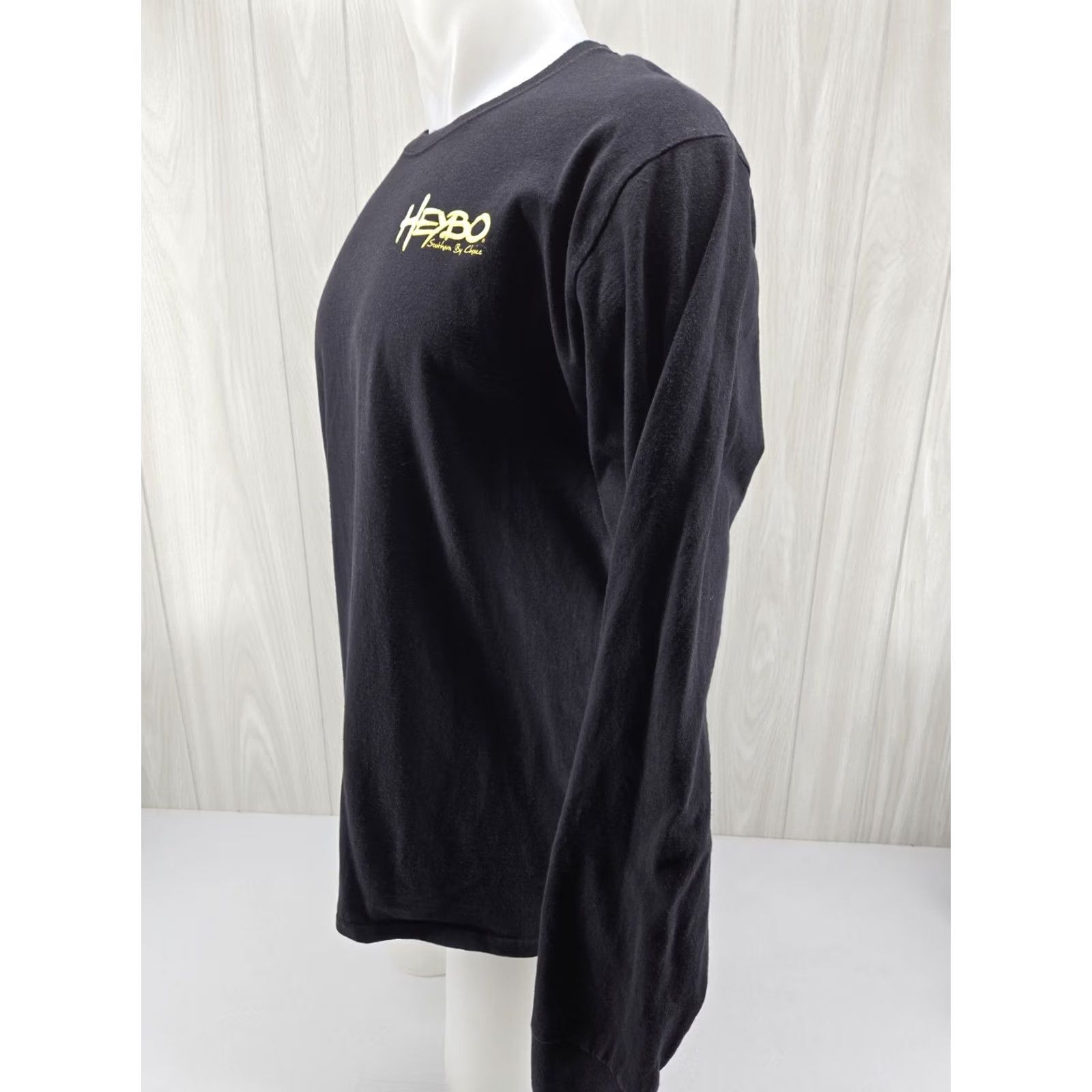 Vintage Heybo Shirt Mens Large Eagle Black Long Sleeve Cotton Size US L / EU 52-54 / 3 - 4 Thumbnail