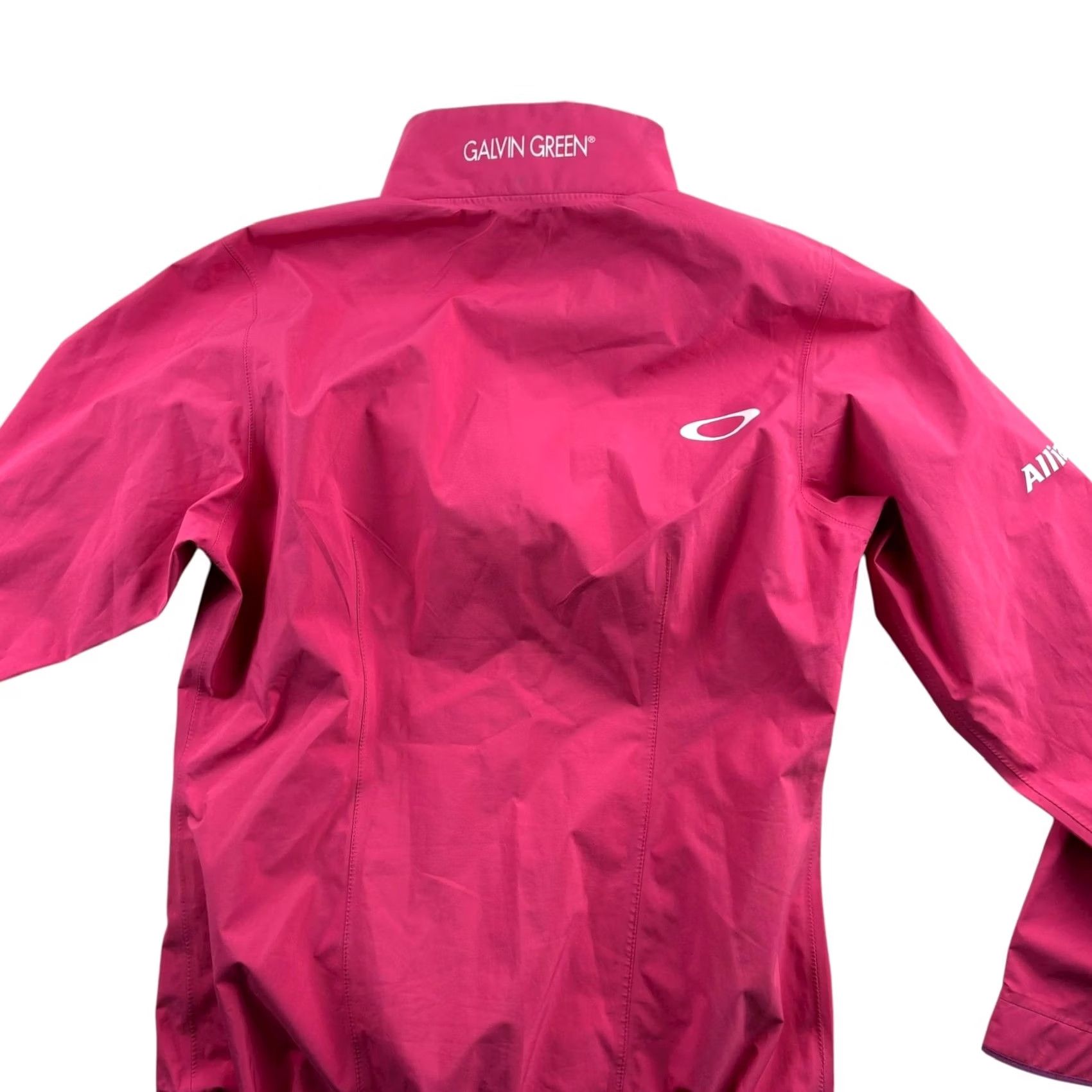 PGA Tour LPGA Tour Beatriz Recari Rain Jacket Pink • Medium Jacket Womens Full Zip Water Resistant Wind-Resistant Logo Size M / US 6-8 / IT 42-44 - 5 Thumbnail