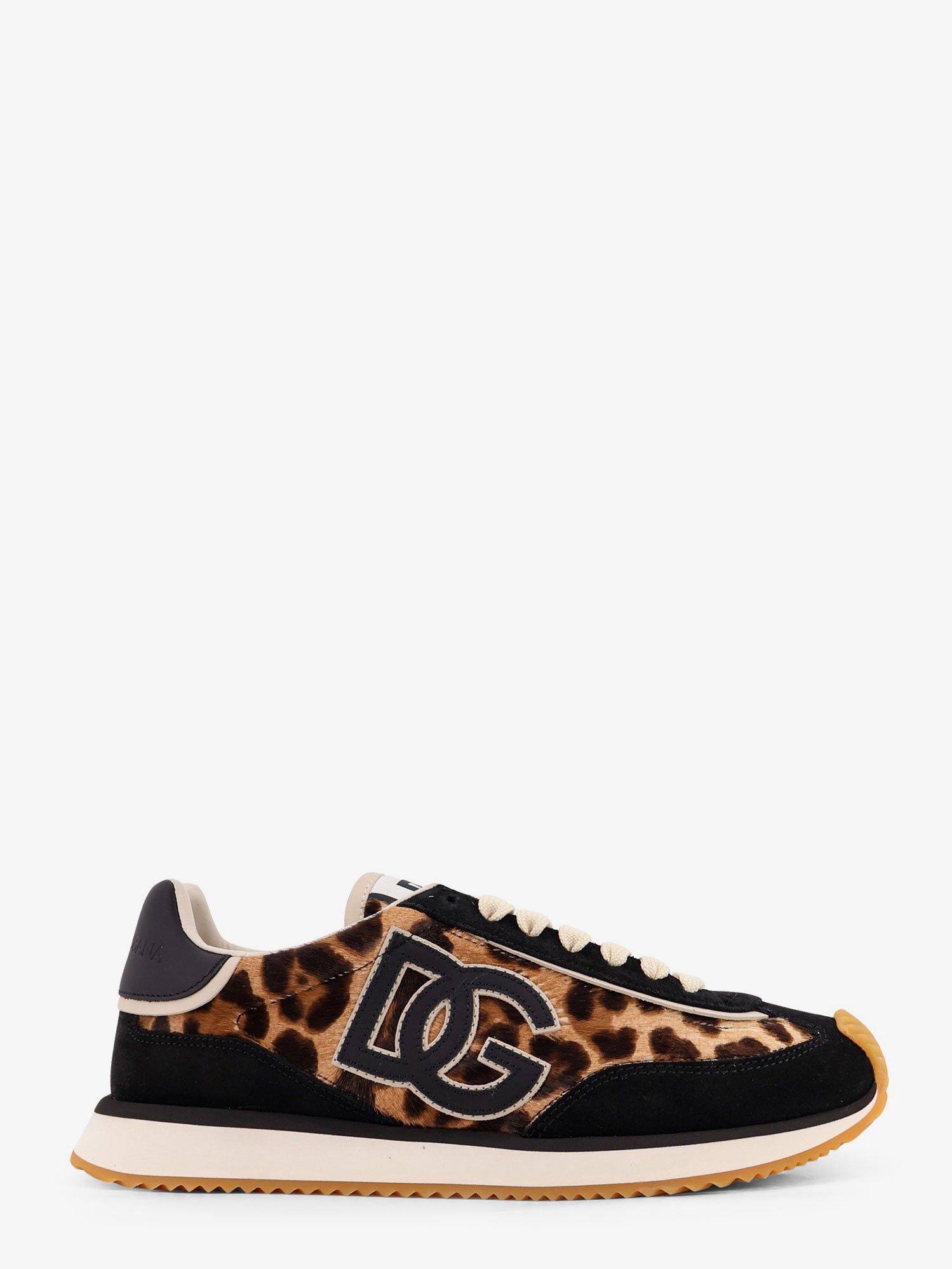 Dolce & Gabbana Suede Sneakers With Animal Print Size US 10 / IT 40 - 1 Thumbnail