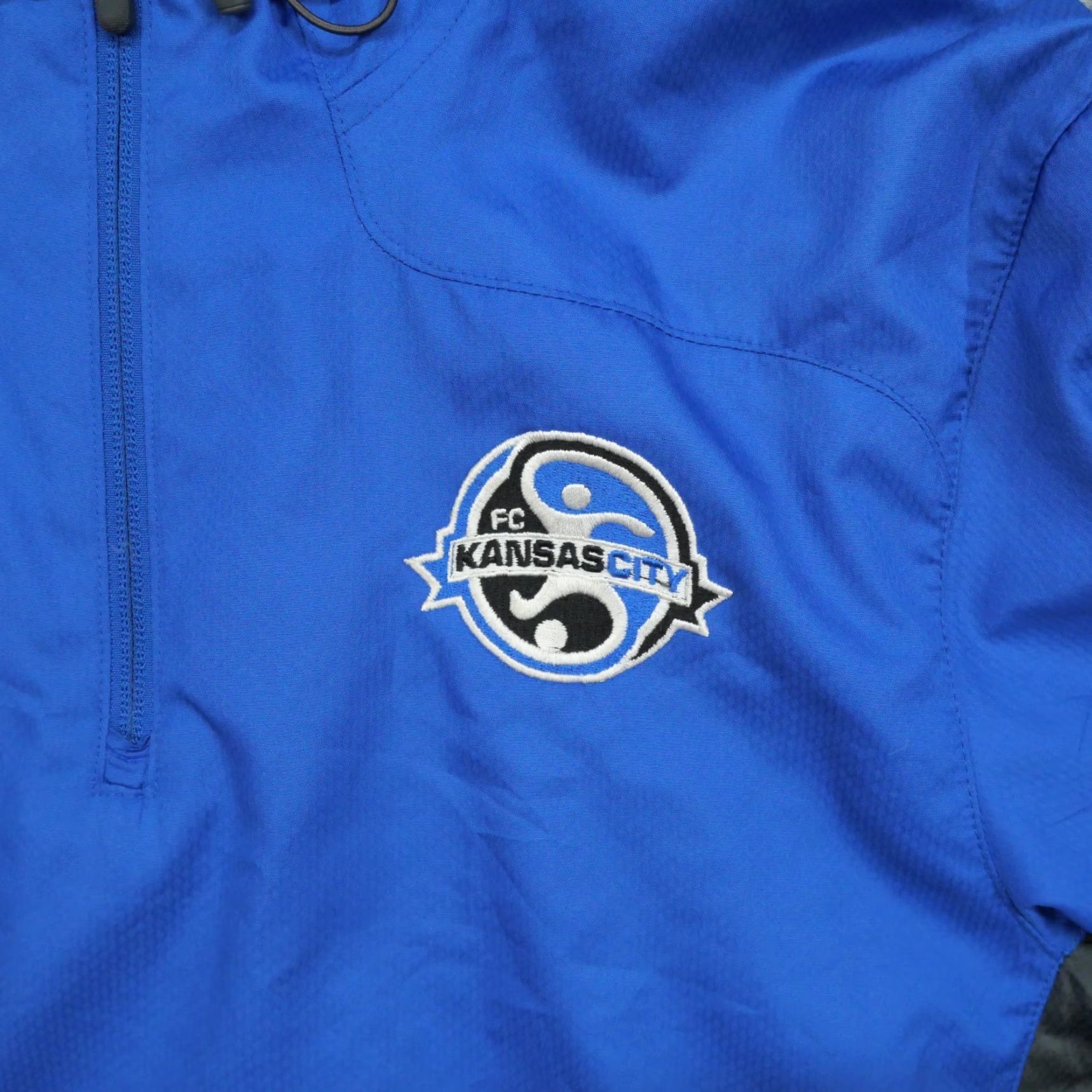 Nike Nike Jacket Adult Medium Blue Windbreaker Hooded Vented Zip Regular Men Size US M / EU 48-50 / 2 - 2 Thumbnail