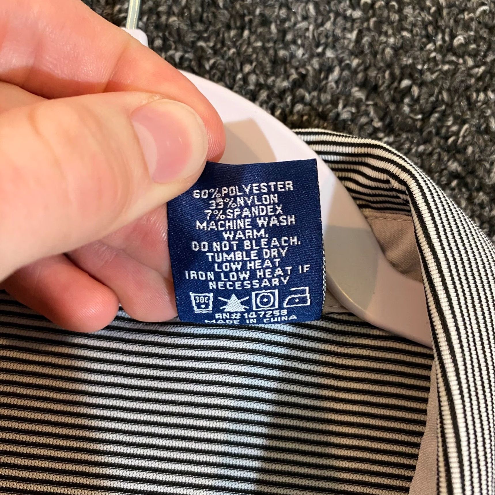 Vintage Simply Southern Mens 2XL Blue White Striped Pocket Golf Polo Shirt Casual Size US XXL / EU 58 / 5 - 7 Thumbnail